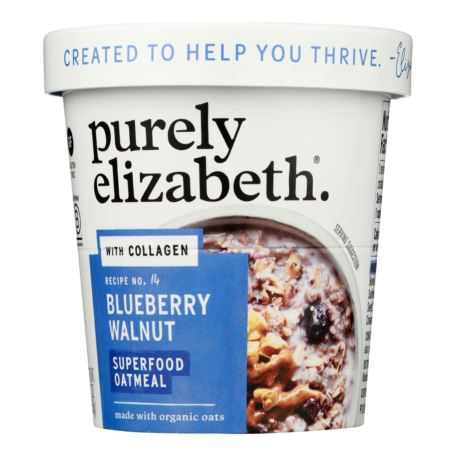 Purely Elizabeth - Oat Cup Protn Blubry Wlnt - Case Of 12 - 2 Oz