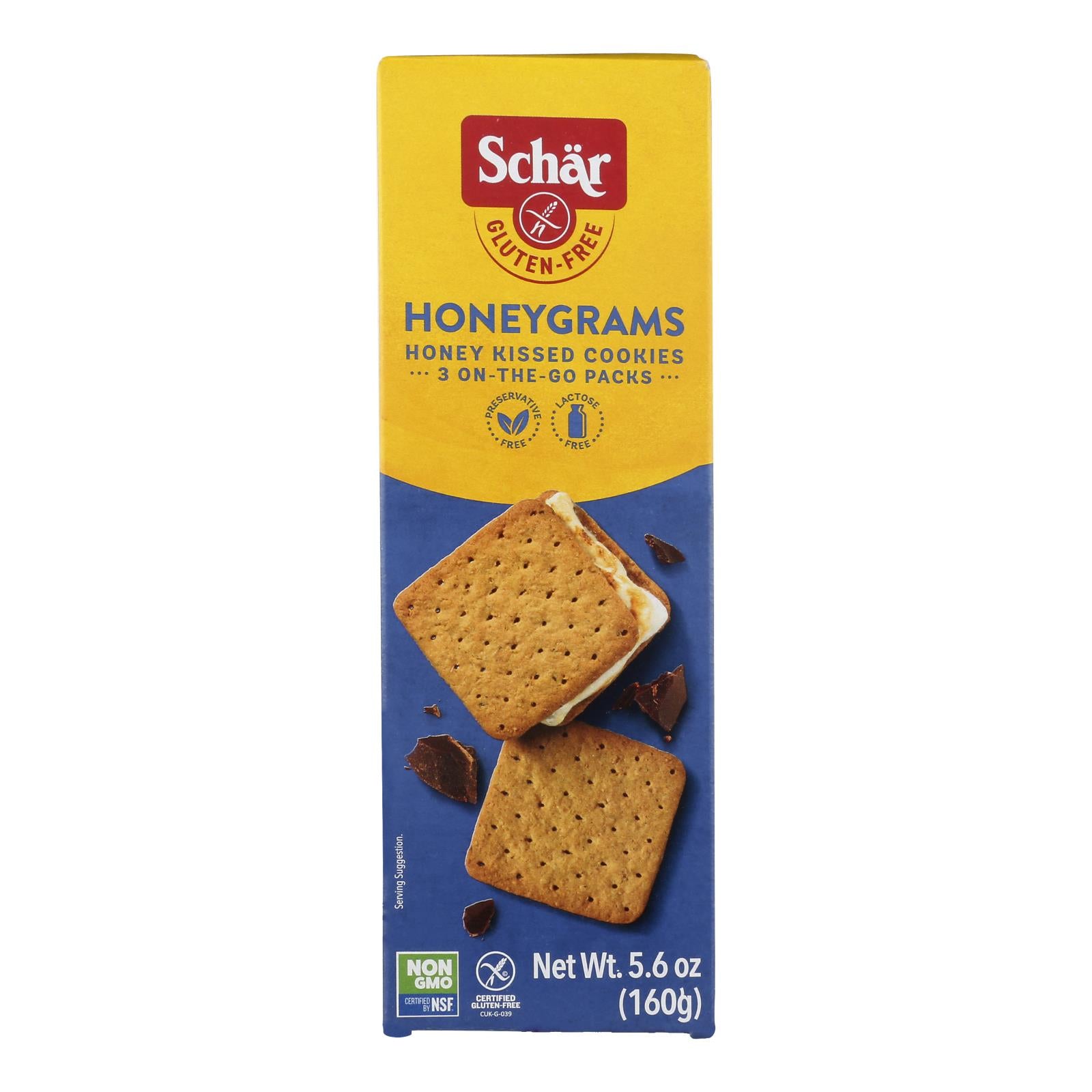 Schar - Crackers Honeygrams Gluten Free - Case Of 6-5.6 Oz