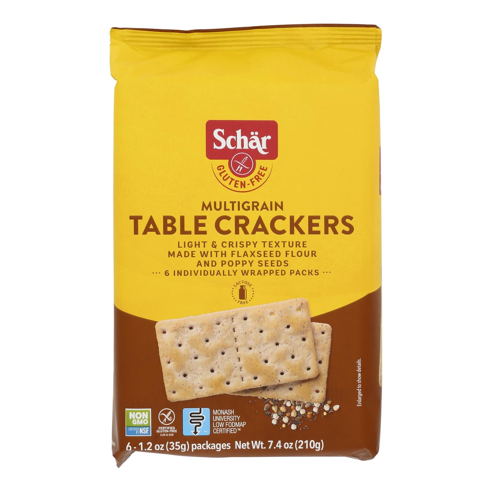 Schar - Crackers Multigrn Table - Case Of 5-7.4 Oz