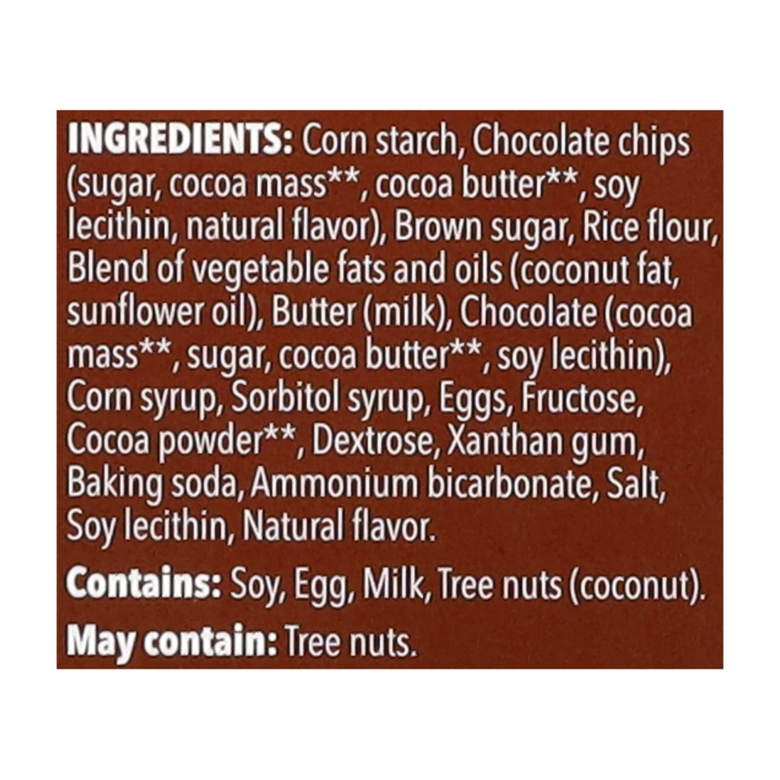 Schar - Cookies Soft Bkd Dbl Choc - CS of 6-7.4 OZ
