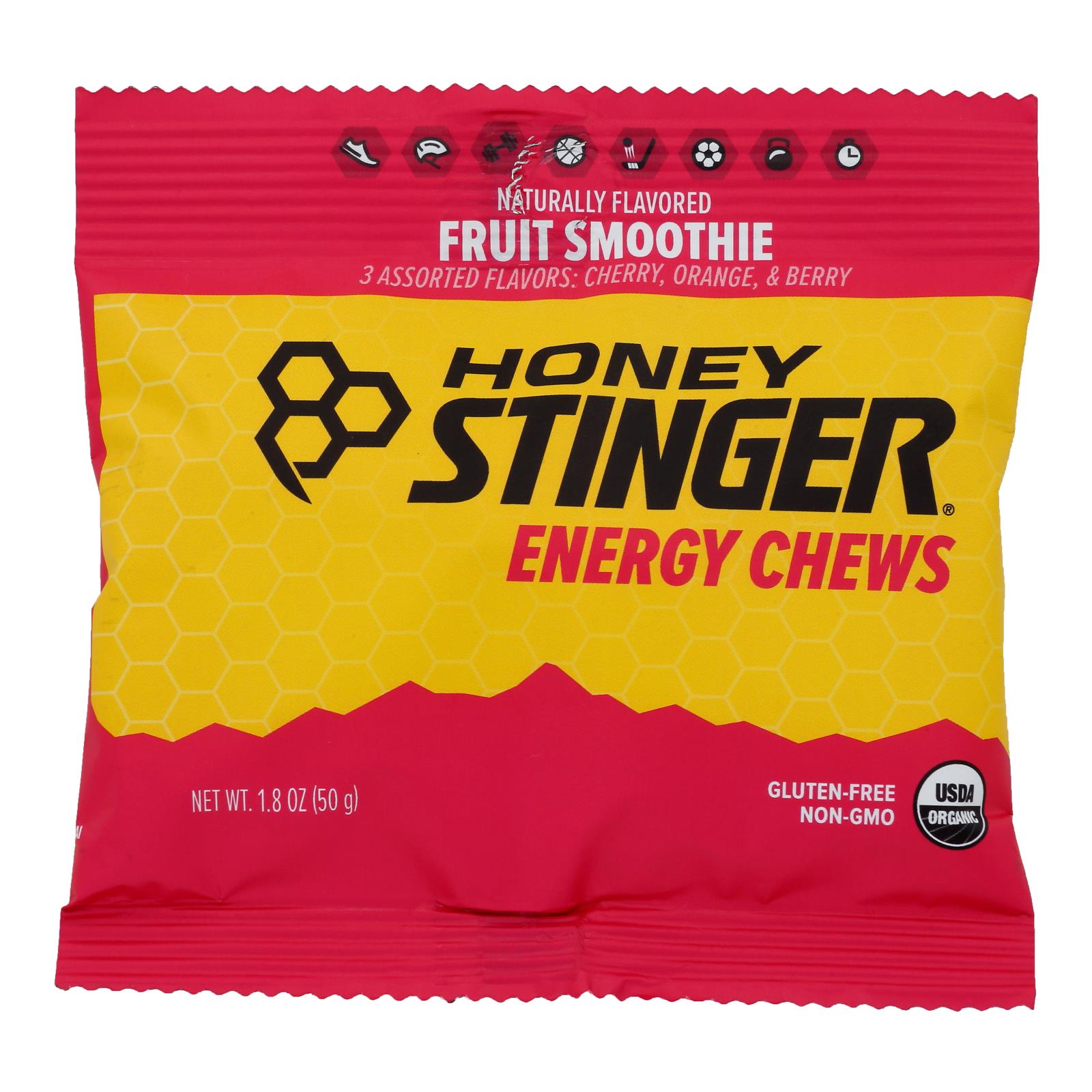 Honey Stinger Energy Chew - Organic - Fruit Smoothie - 1.8 Oz - Case Of 12