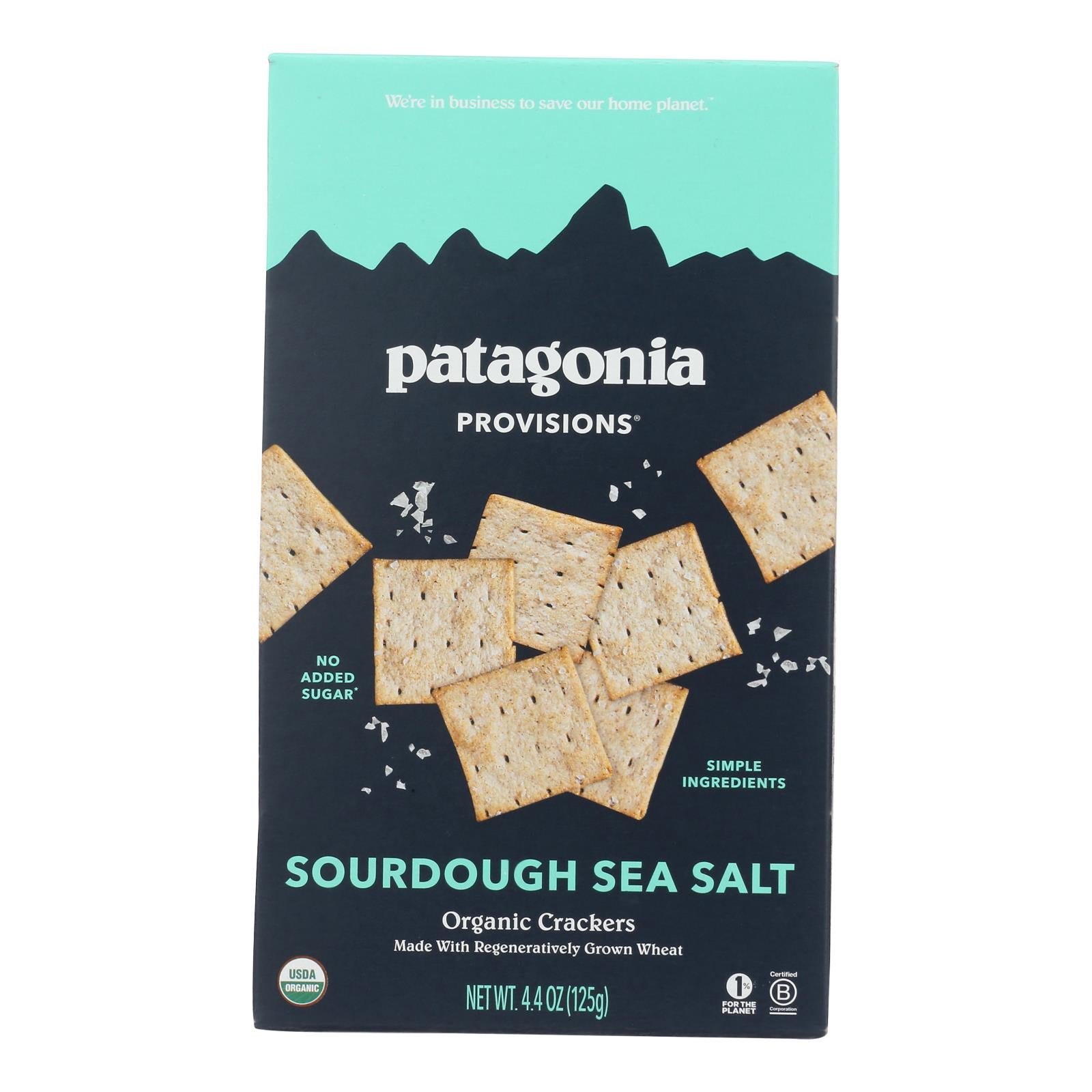 Patagonia Provisions - Crackers Organic Sourdough Sea Salt - Case of 6 - 4.4 Ounces