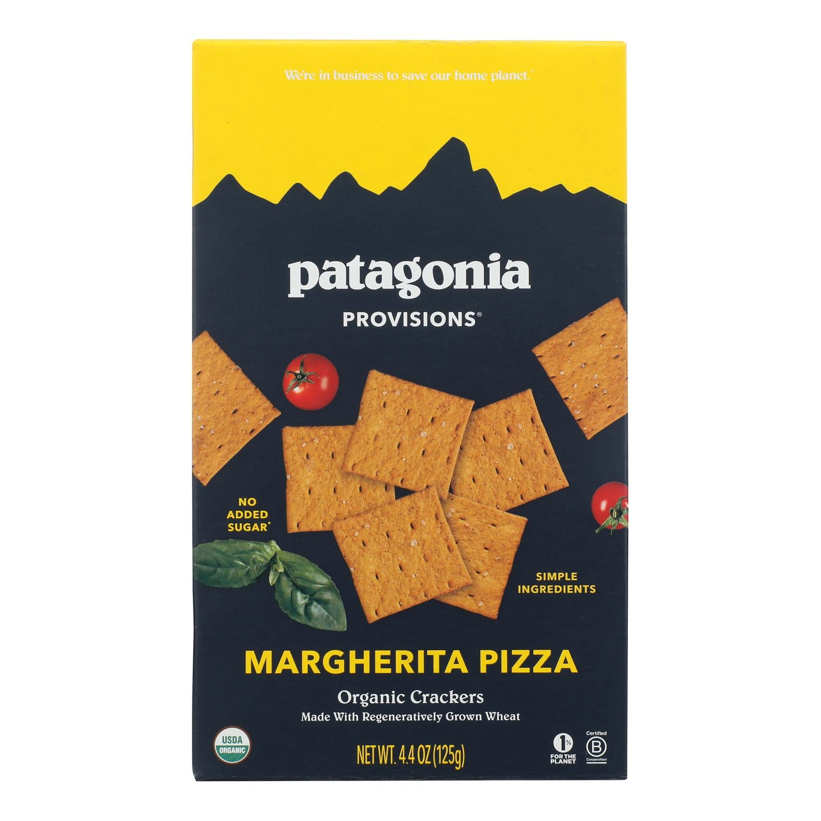 Patagonia Provisions - Cracker Organic Margherita Pizza - Case of 6 - 4.4 ounces