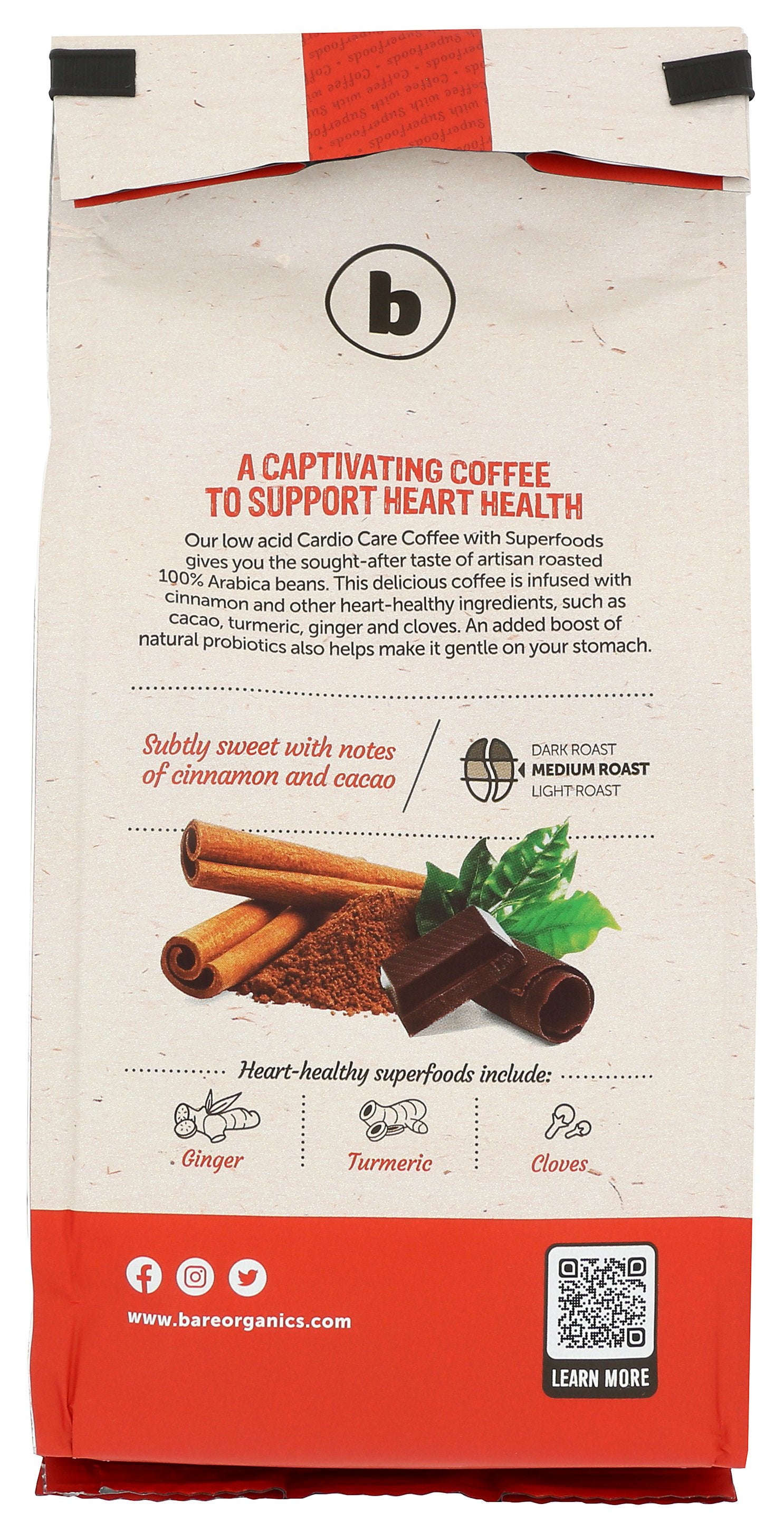 BAREORGANICS COFFEE GROUND CARDIO - Case of 6