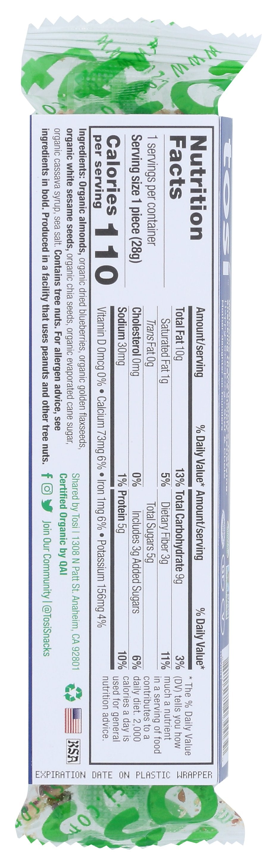 TOSIHEALTH ALMOND BLBRY SPRBTS - Case of 12