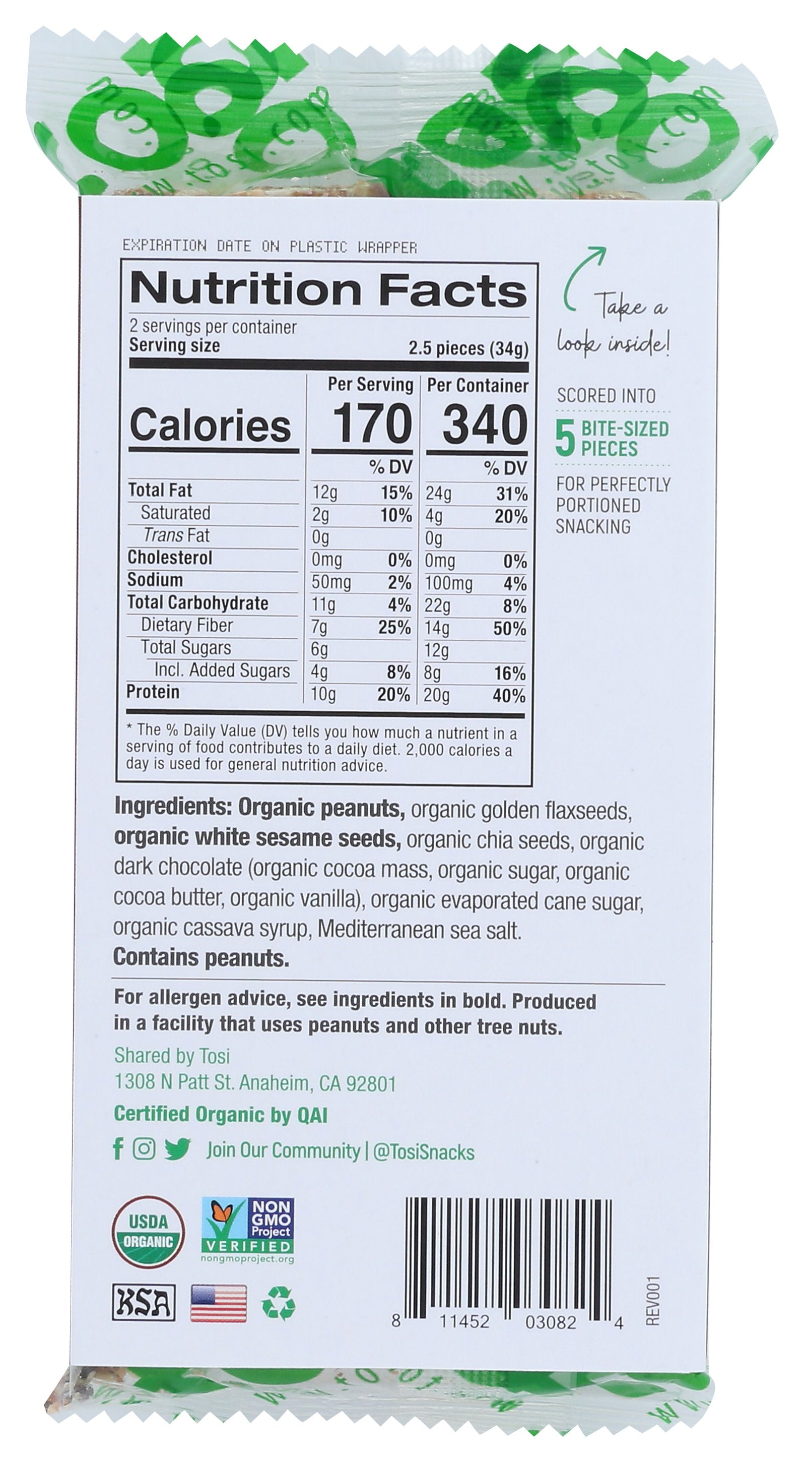 TOSIHEALTH BITES SUPR PNT DRK CHOC - Case of 12