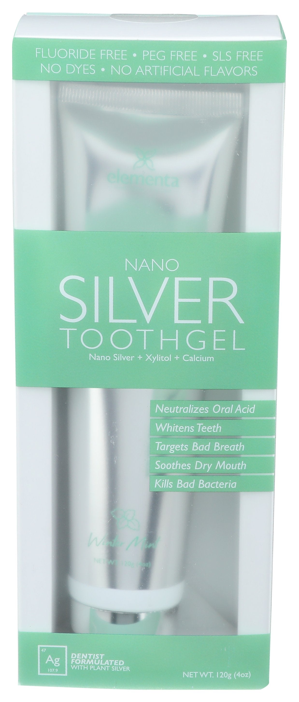 ELEMENTA SILVER TOOTH GEL NANO SLVR WNTRM