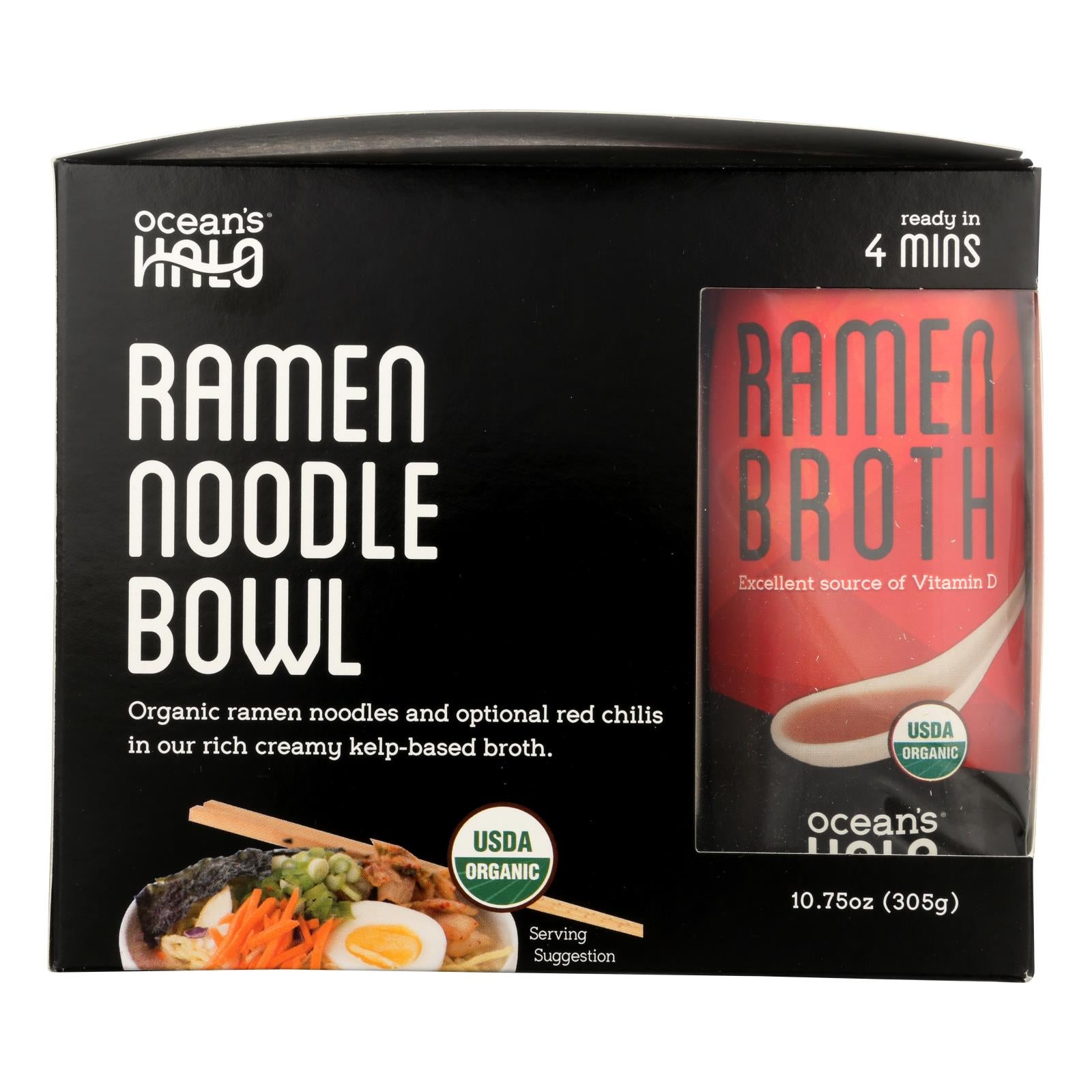 Ocean's Halo - Noodle Bowl Ramen - Case of 6 - 10.75 OZ