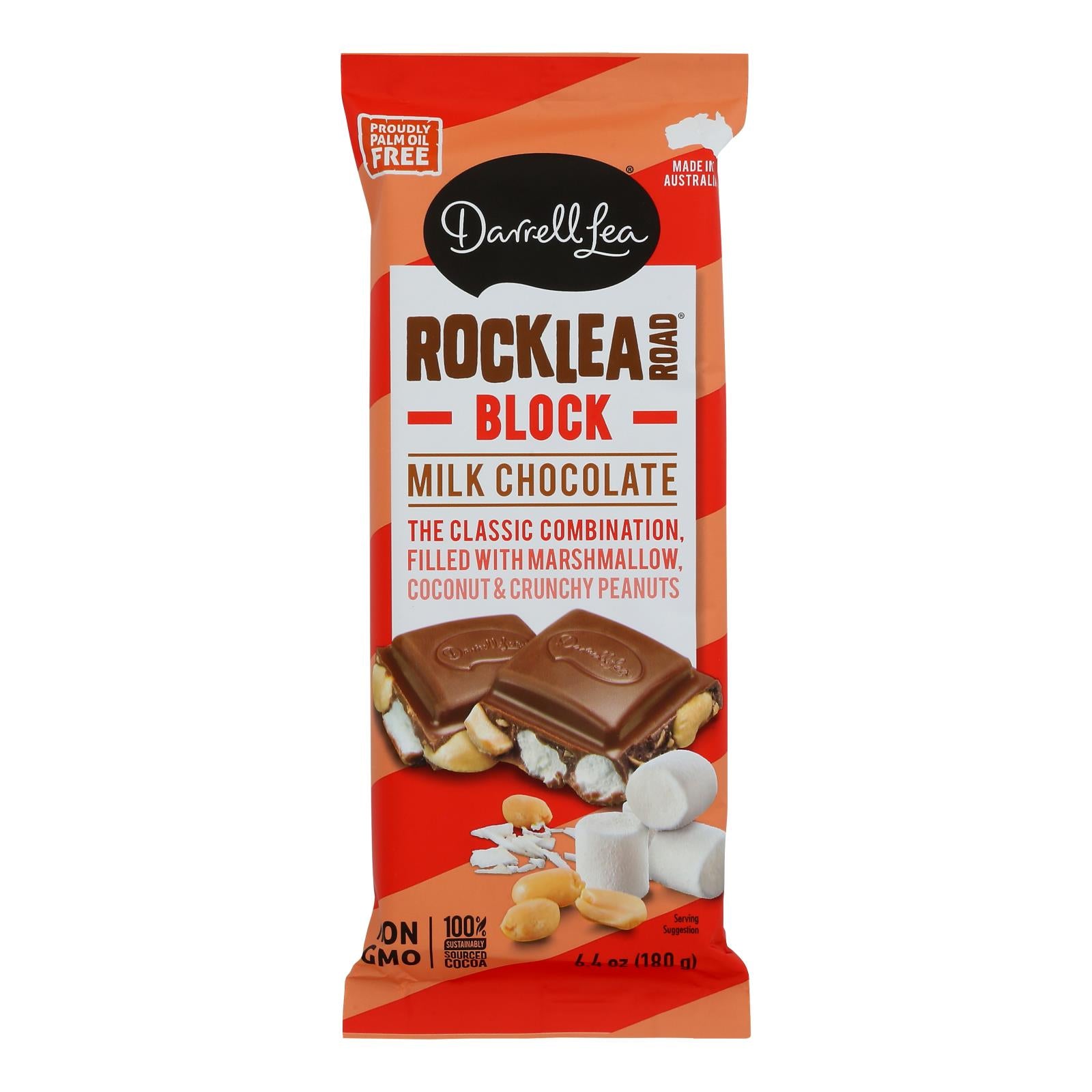 Darrell Lea - Bar Milk Chocolate Rocklea Road - Case of 12 - 6.4 ounces