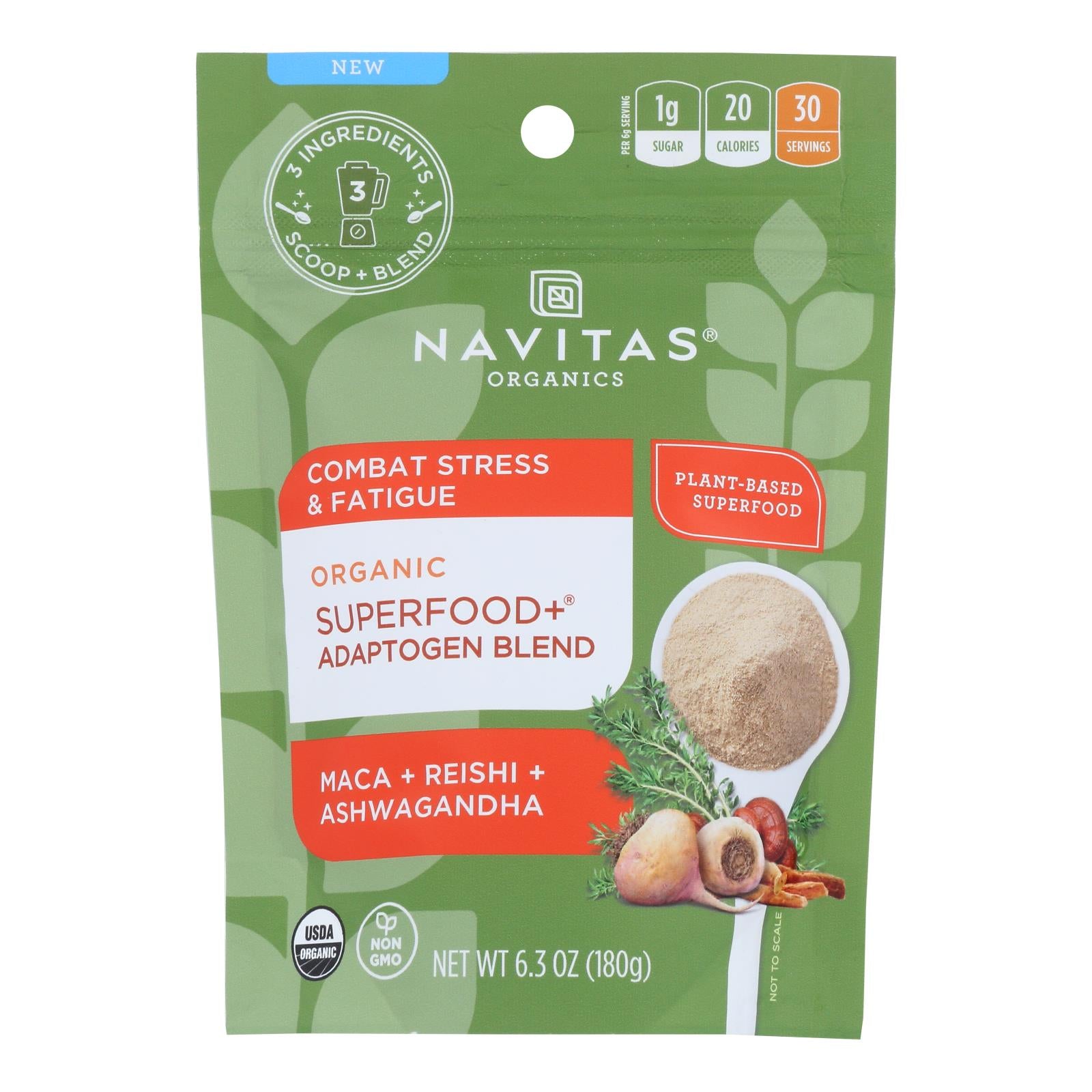 Navitas Organics - Sprfd Adaptogenic Bln - Case of 6-6.3 OZ