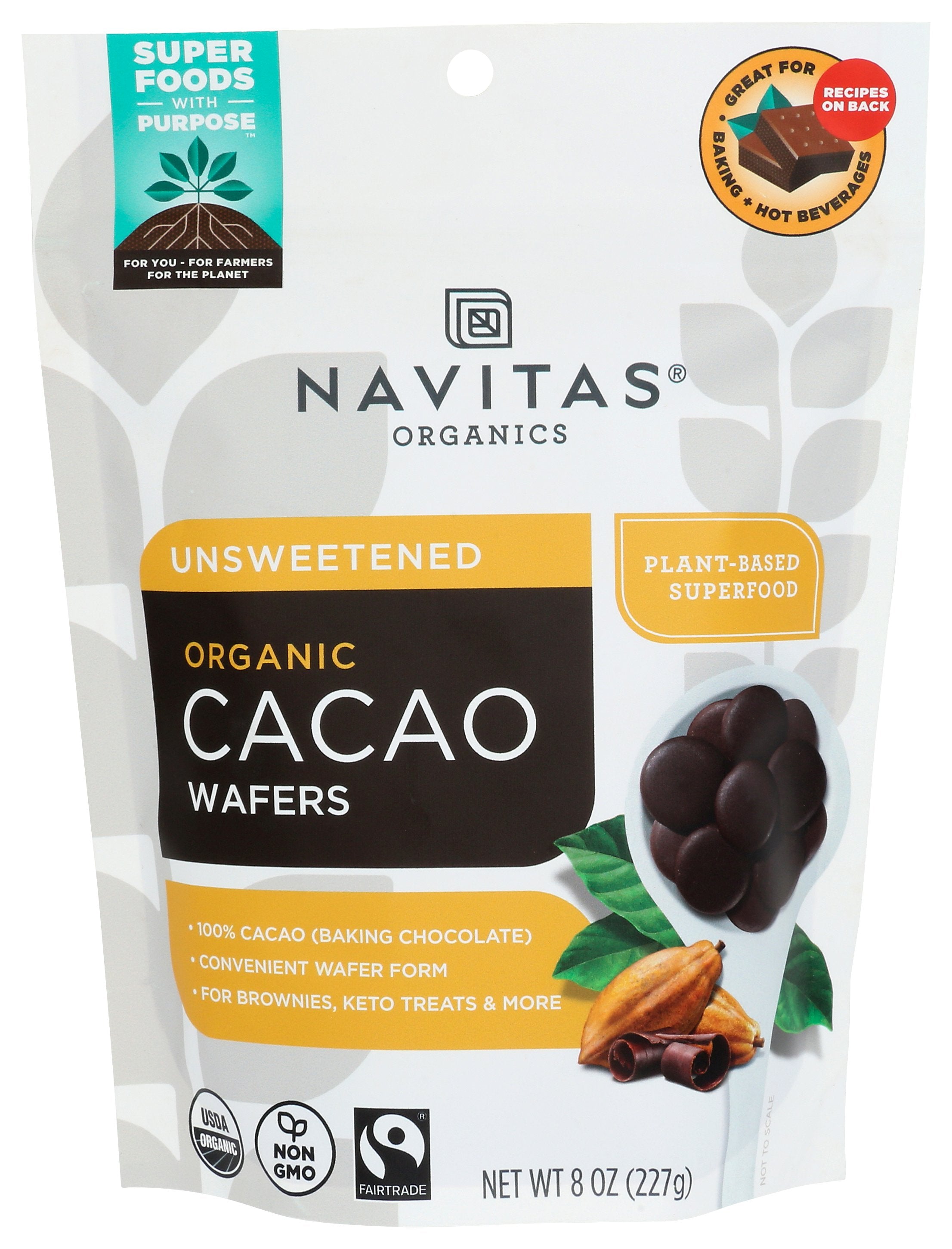 NAVITAS WAFERS CACAO ORG - Case of 6