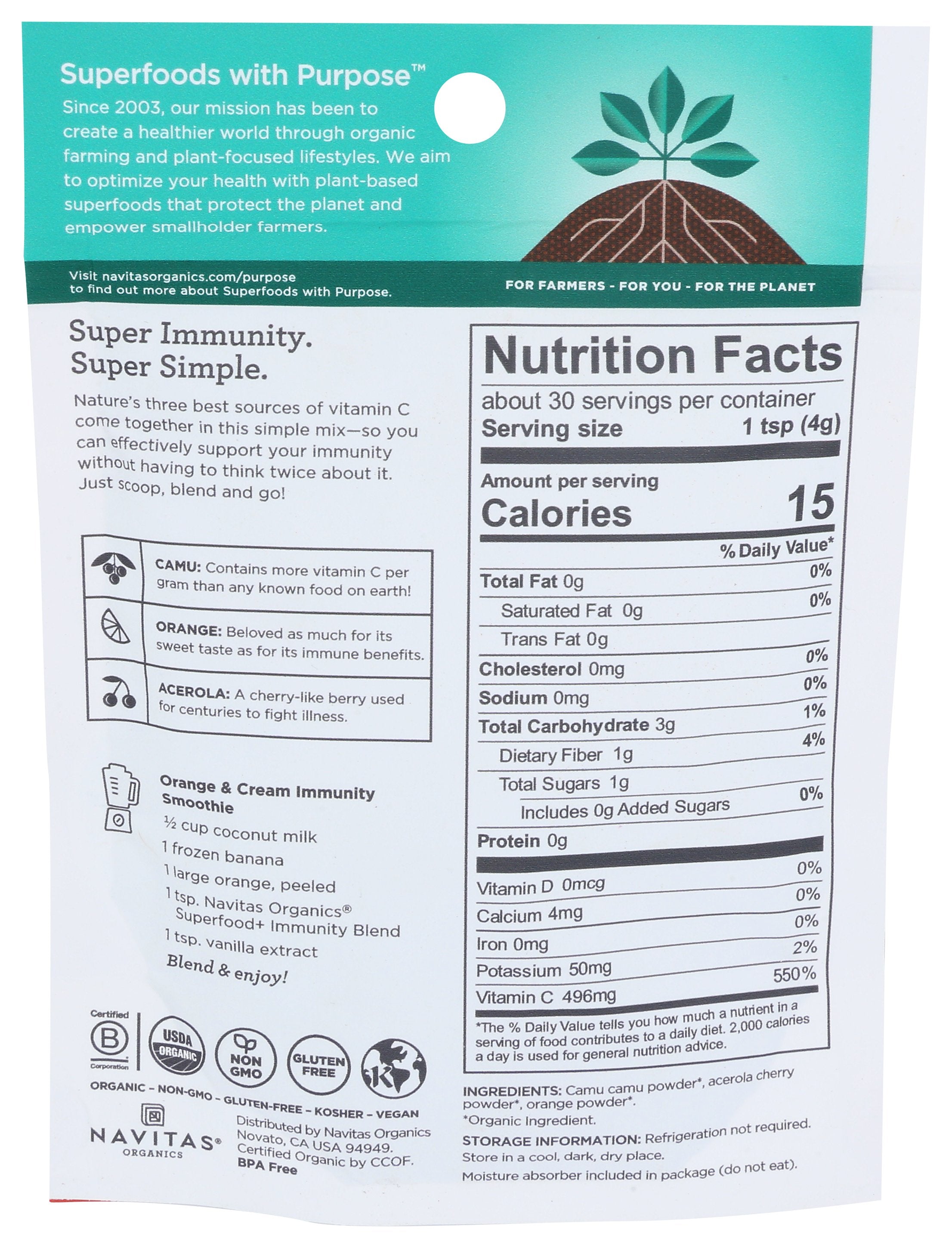 NAVITAS SUPERFOOD IMMUNITY BLEND