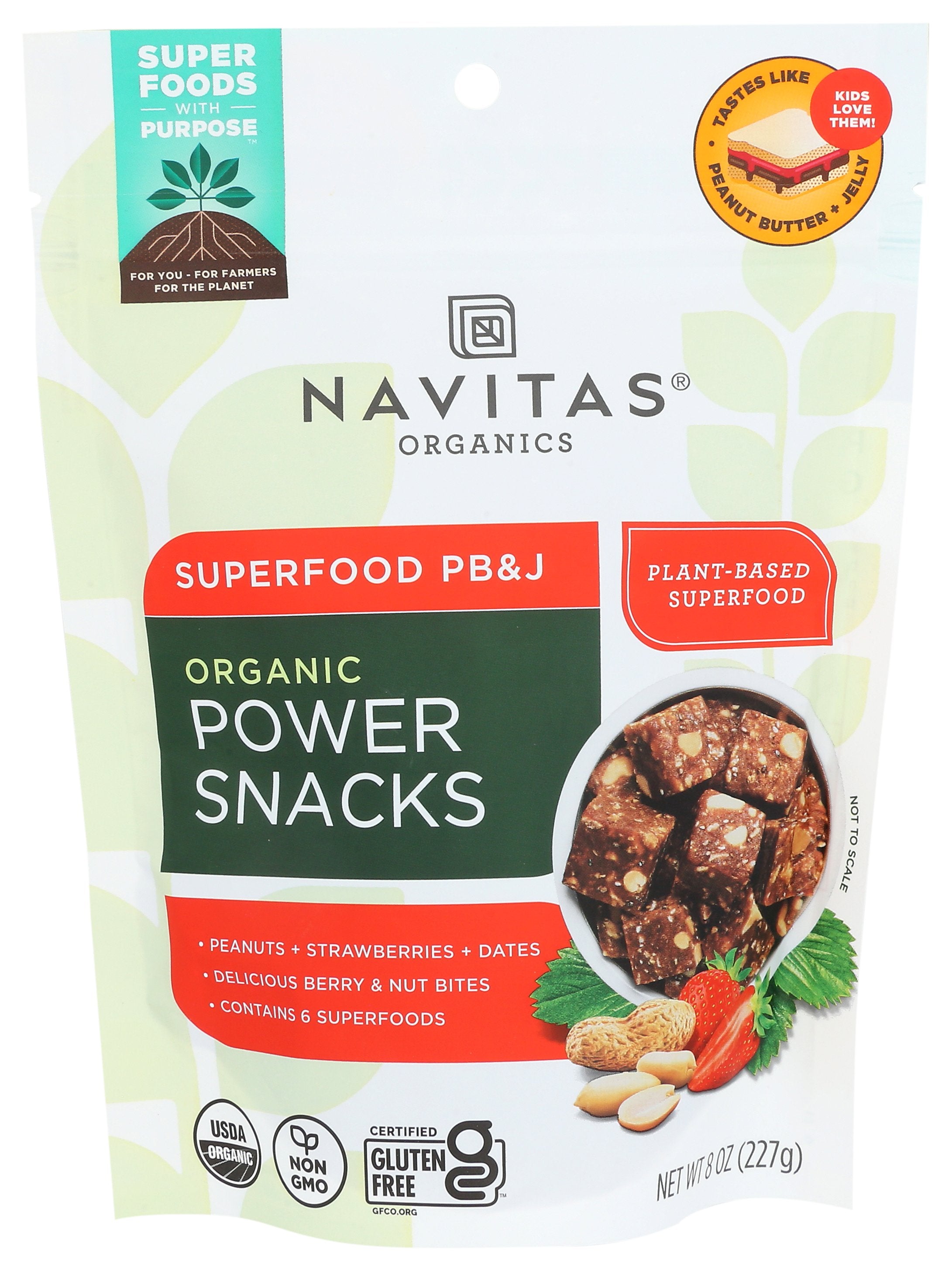 NAVITAS POWER SNACKS PB & J ORG - Case of 12
