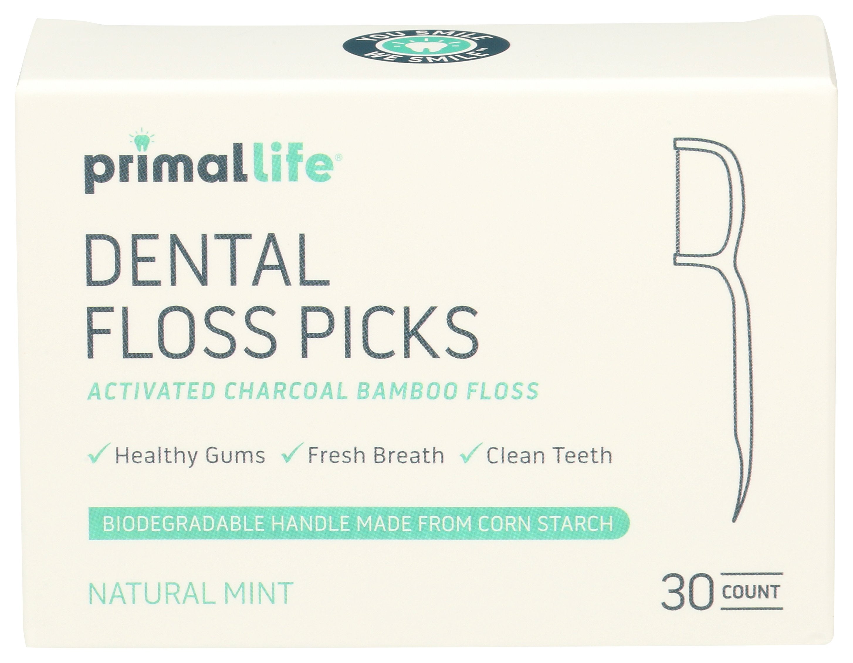 PRIMAL LIFE ORGANICS FLOSS DENTAL BAMBOO CHAR