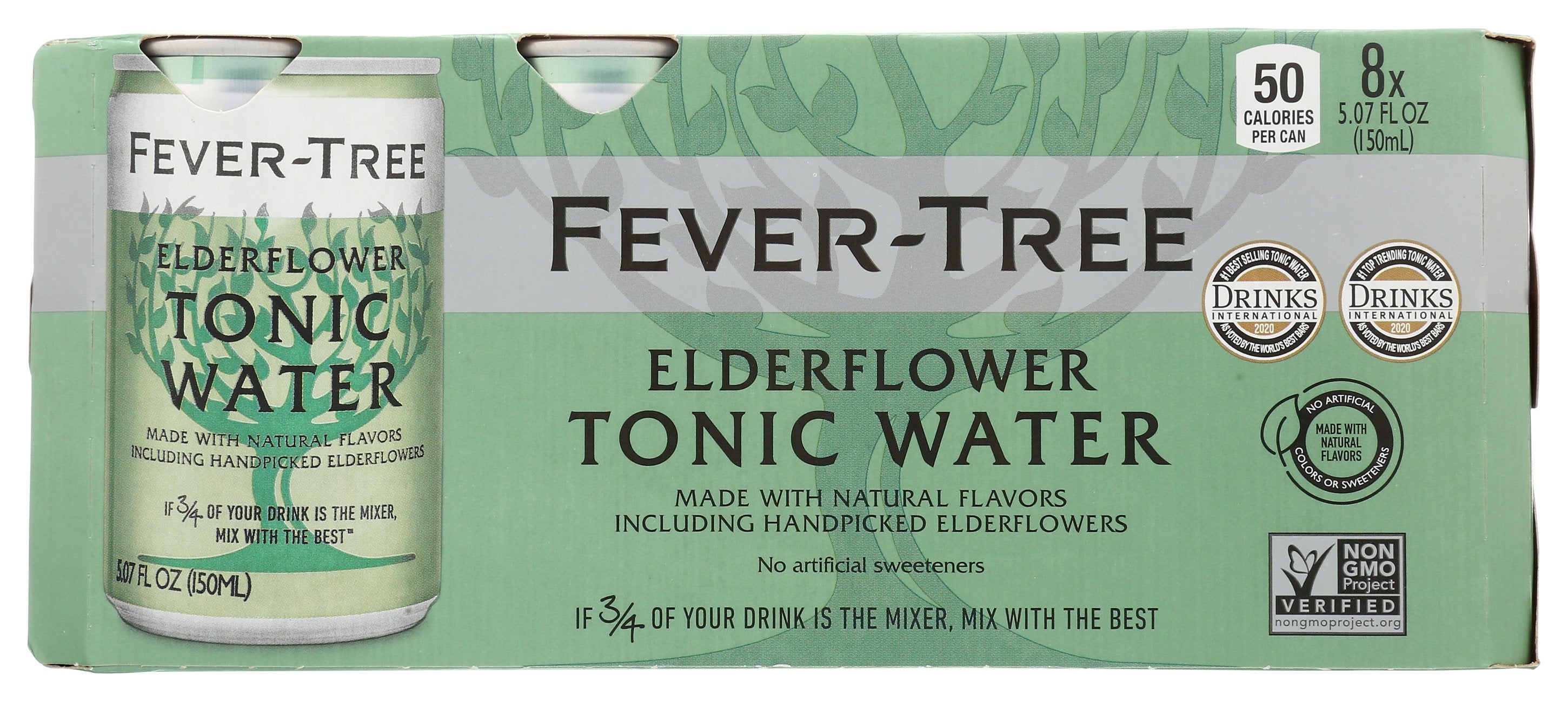 FEVER TREE WATER TONIC ELDERFLOWER - Case of 3