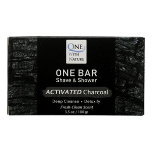One With Nature - One Bar Actvt Charcoal - Case Of 3-3.5 Oz