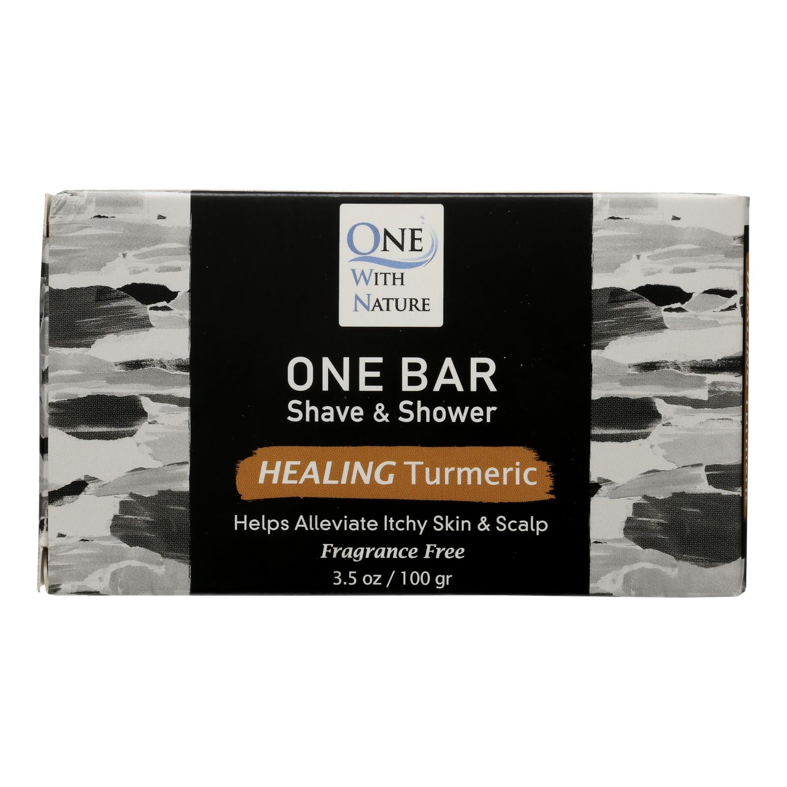 One With Nature - One Bar Healing Turmeric - Case Of 3-3.5 Oz