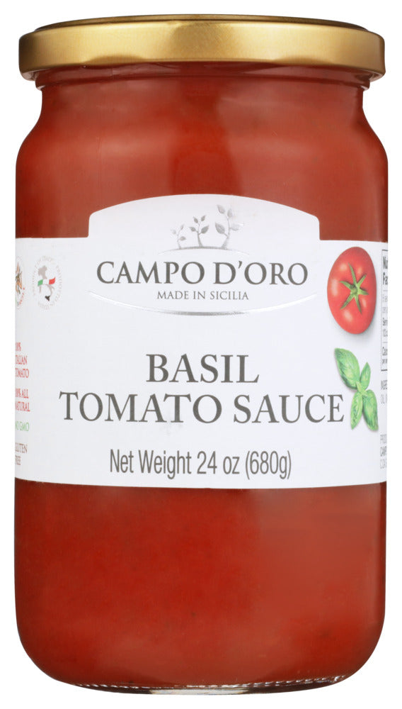Campo d’Oro Tomato Sauce Basil - Case of 6 - 24 oz