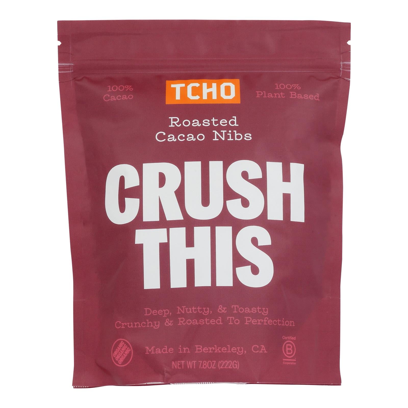 Tcho Chocolate - Cacao Nibs Crush This - Case of 6-7.8 OZ