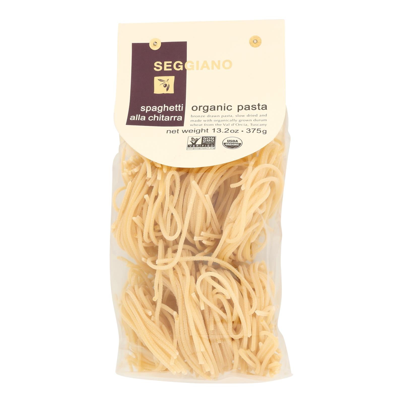 Seggiano - Pasta Organic Spaghetti Alla Chitarra - Case of 6 - 13.2 Ounces