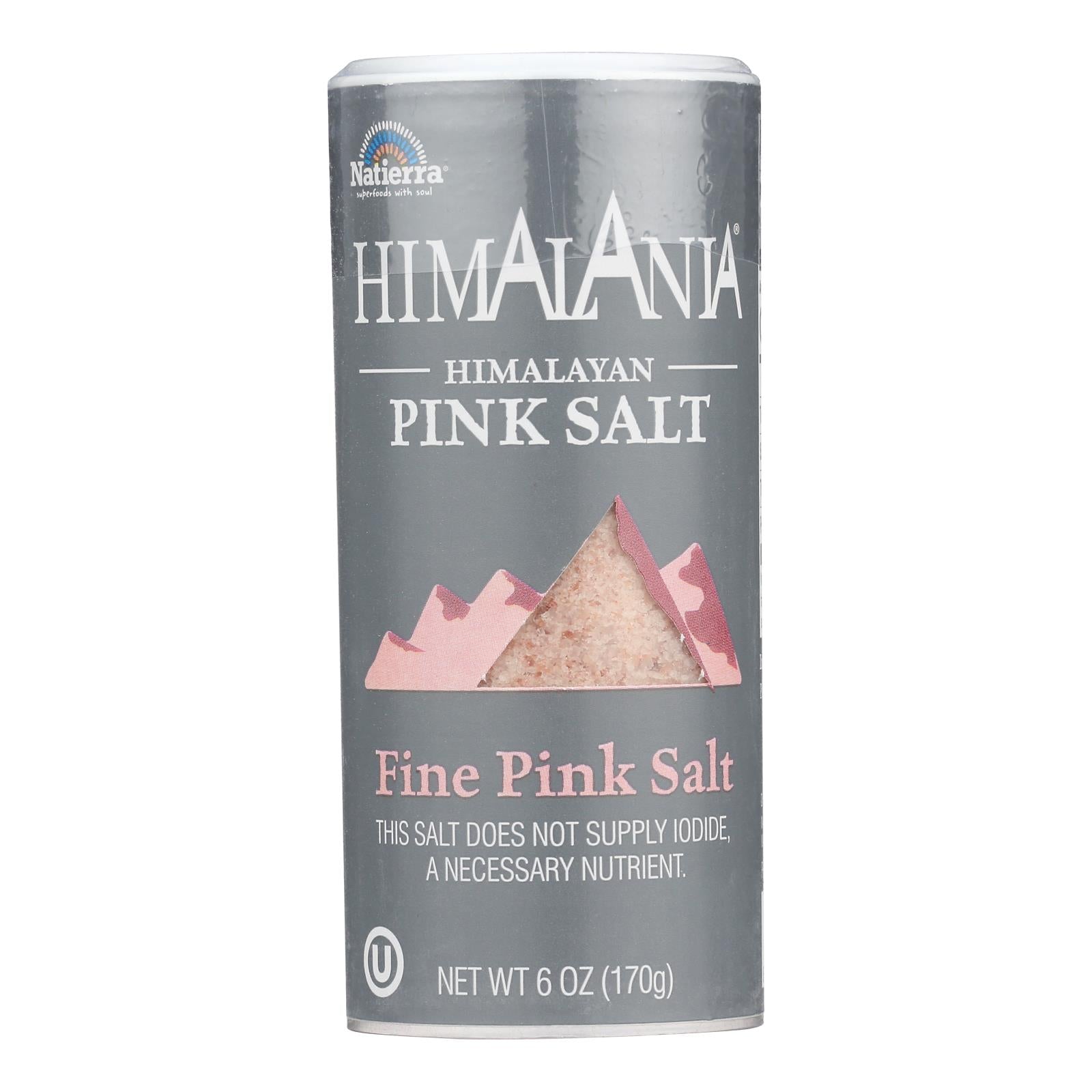 Himalania Fine Grain Himalayan Pink Salt Shaker - Case Of 6 - 6 Oz.