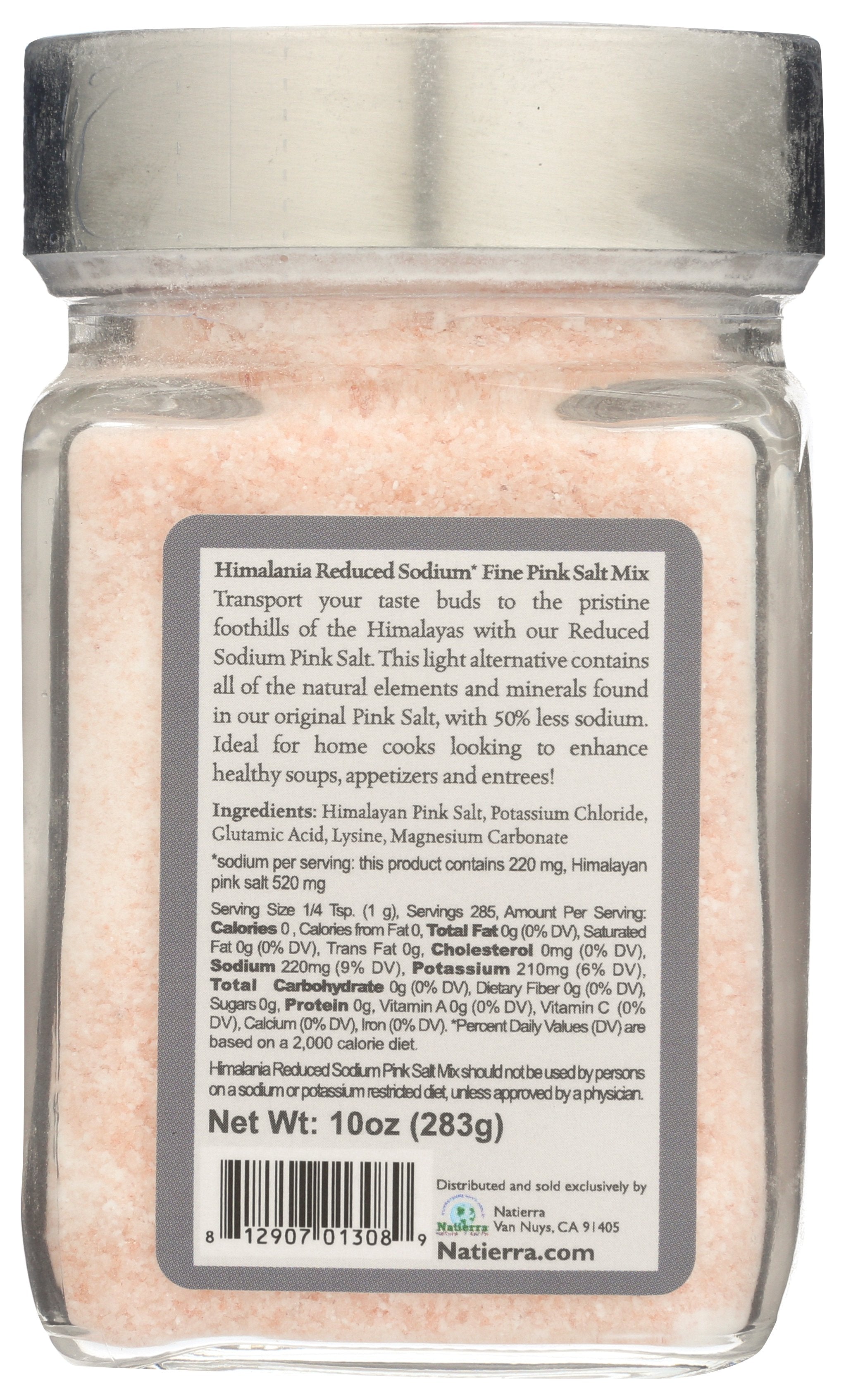 NATIERRA SALT PNK FINE RDCD SODIUM - Case of 6