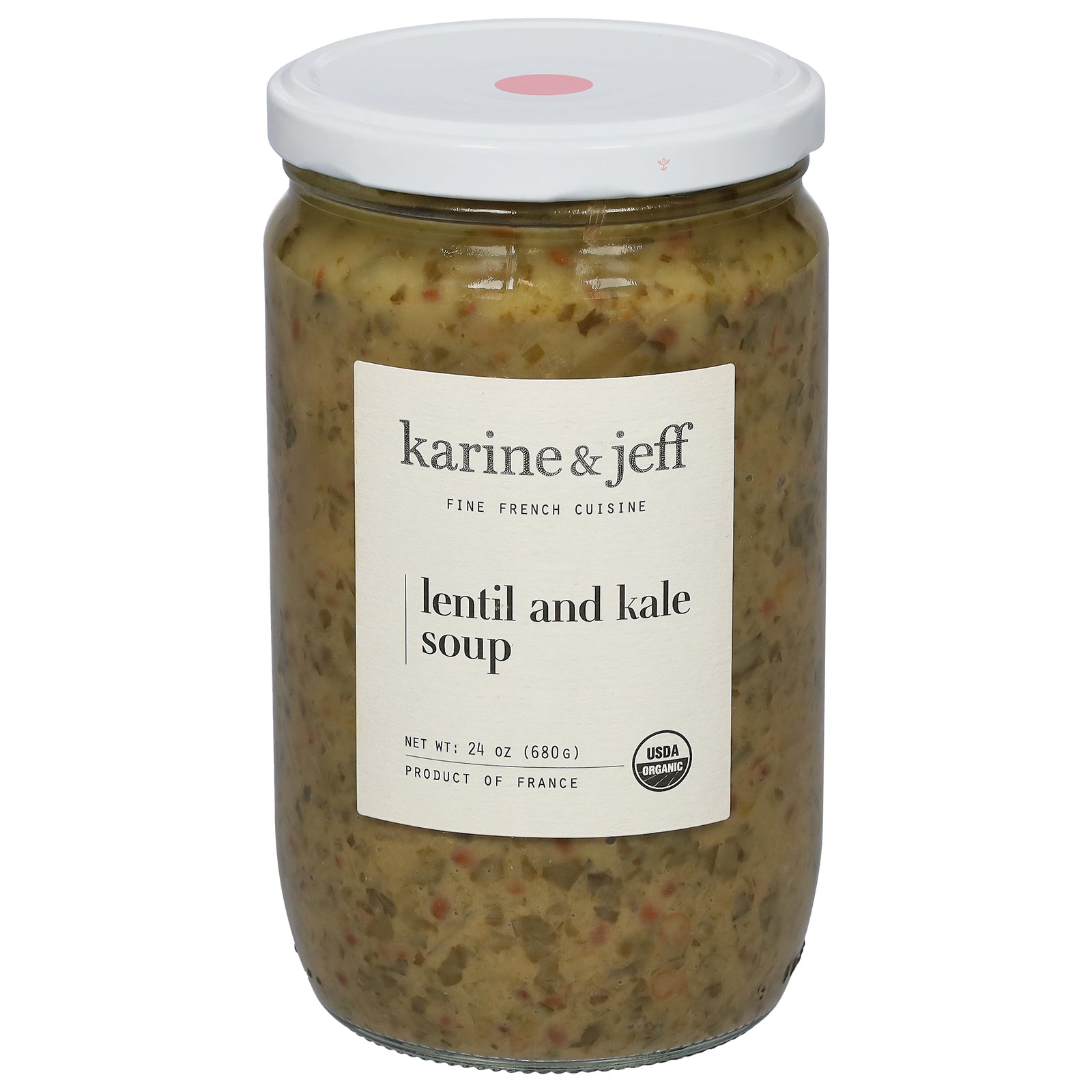 Karine & Jeff - Soup Lentil And Kale - Case of 6-24 OZ