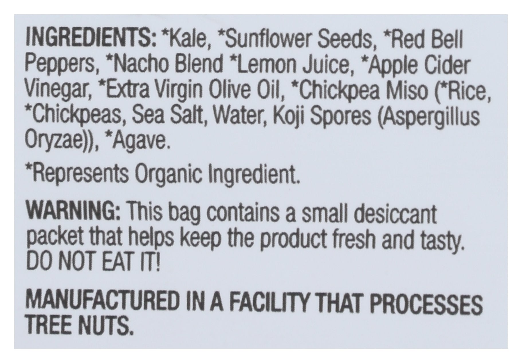 BRADS PLANT BASED KALE NACHO CRNCHY - Case of 12