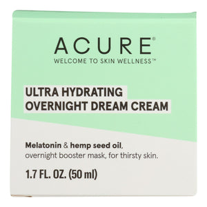 Acure - Cream Ultra Hydrt Ovrnght - 1 Each-1.7 Fz
