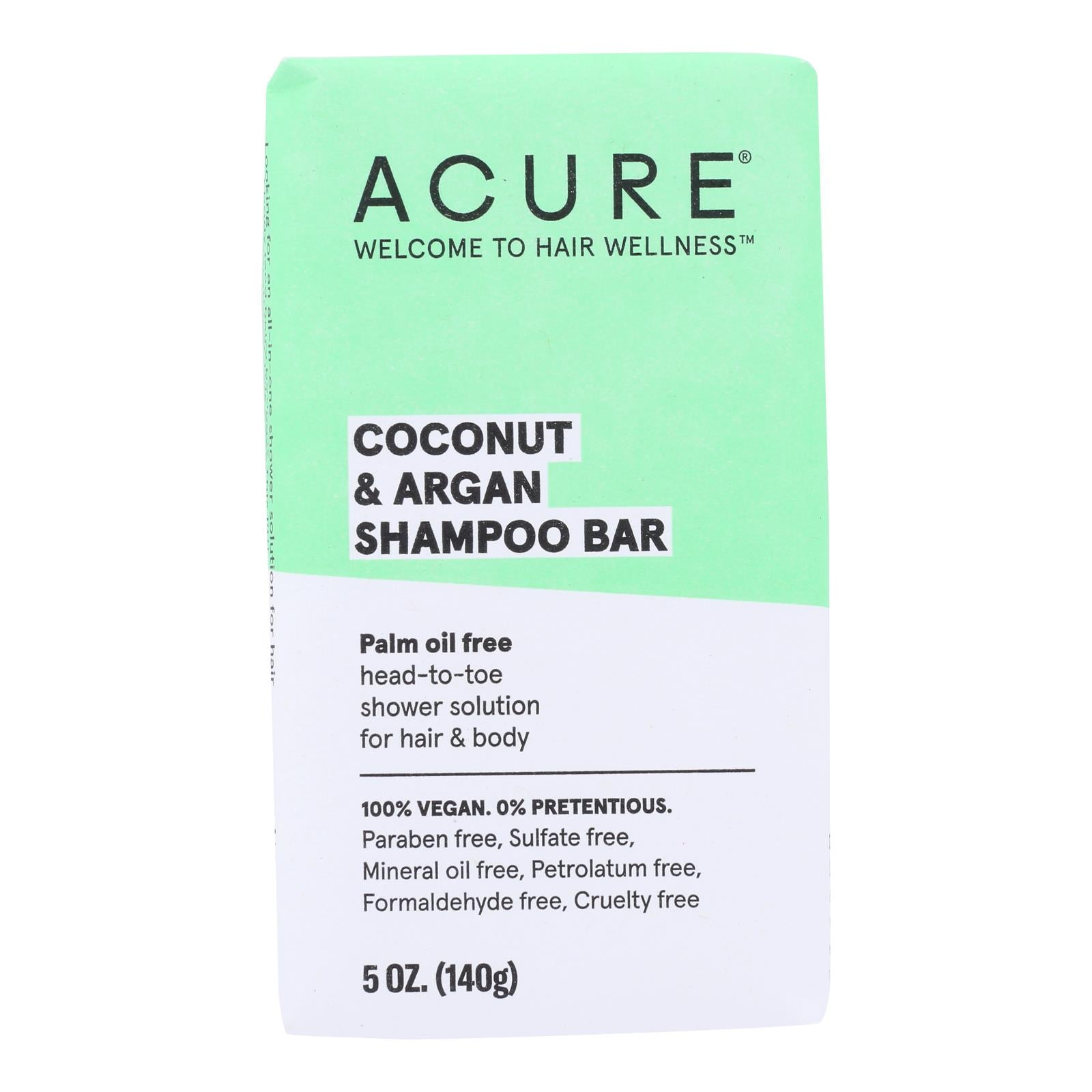 Acure - Shampoo Bar Coconut Argan - 1 Each-5 Oz