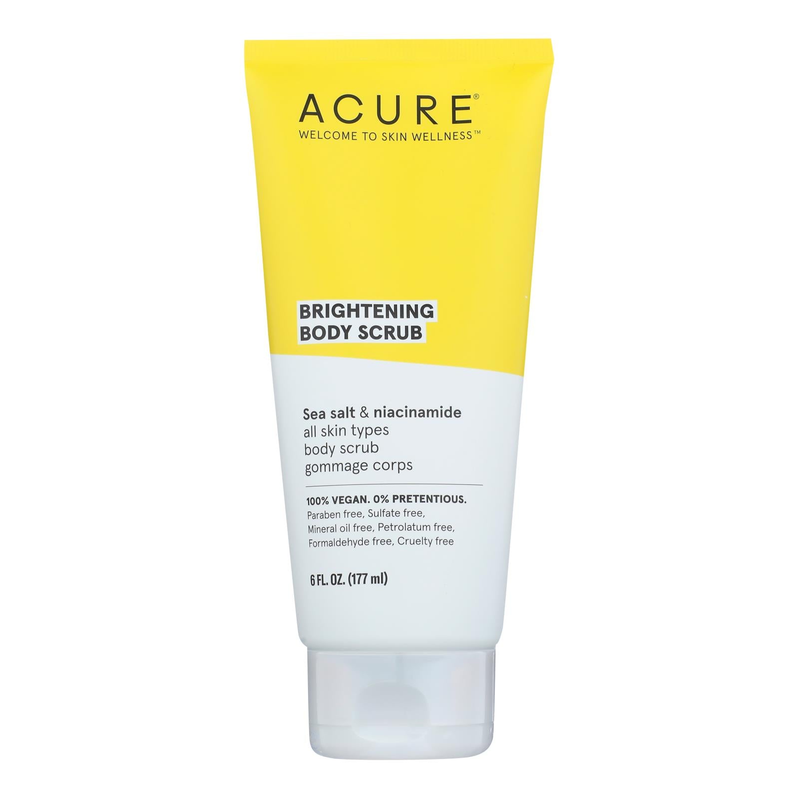 Acure - Body Scrub Brightening - 1 Each-6 Fz