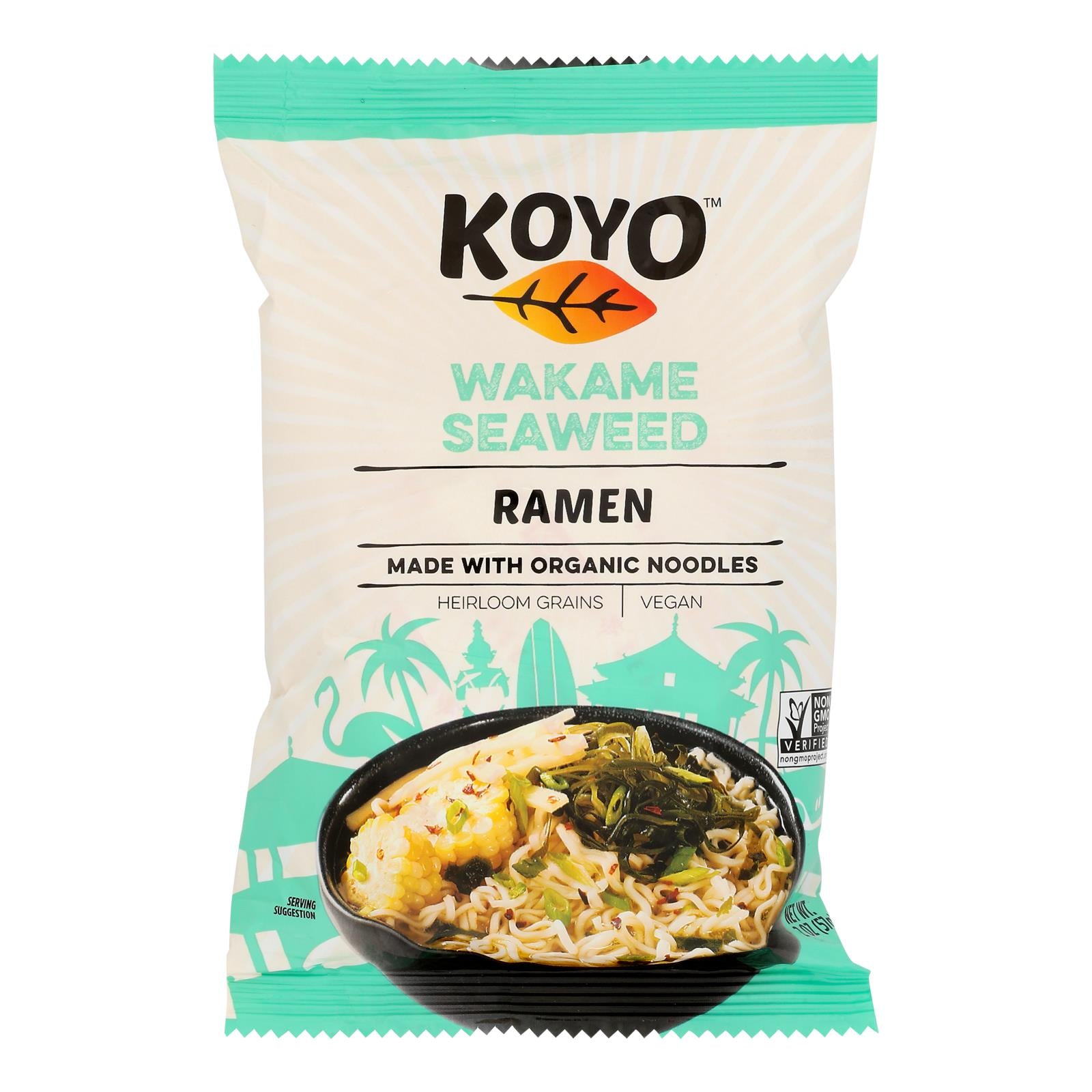 Koyo Wakame Seaweed Ramen - Case Of 12 - 2 Oz