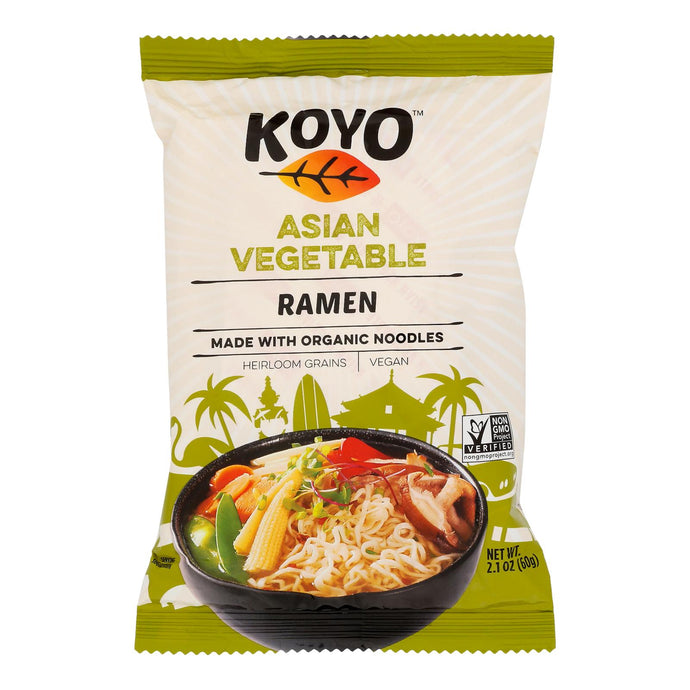 Koyo Asian Vegetable Ramen - Case Of 12 - 2.1 Oz