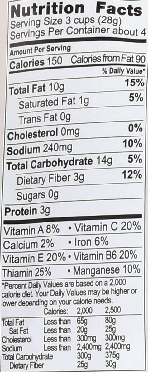 LIVING INTENTIONS POPCORN TANDOORI TURMERIC - Case of 12