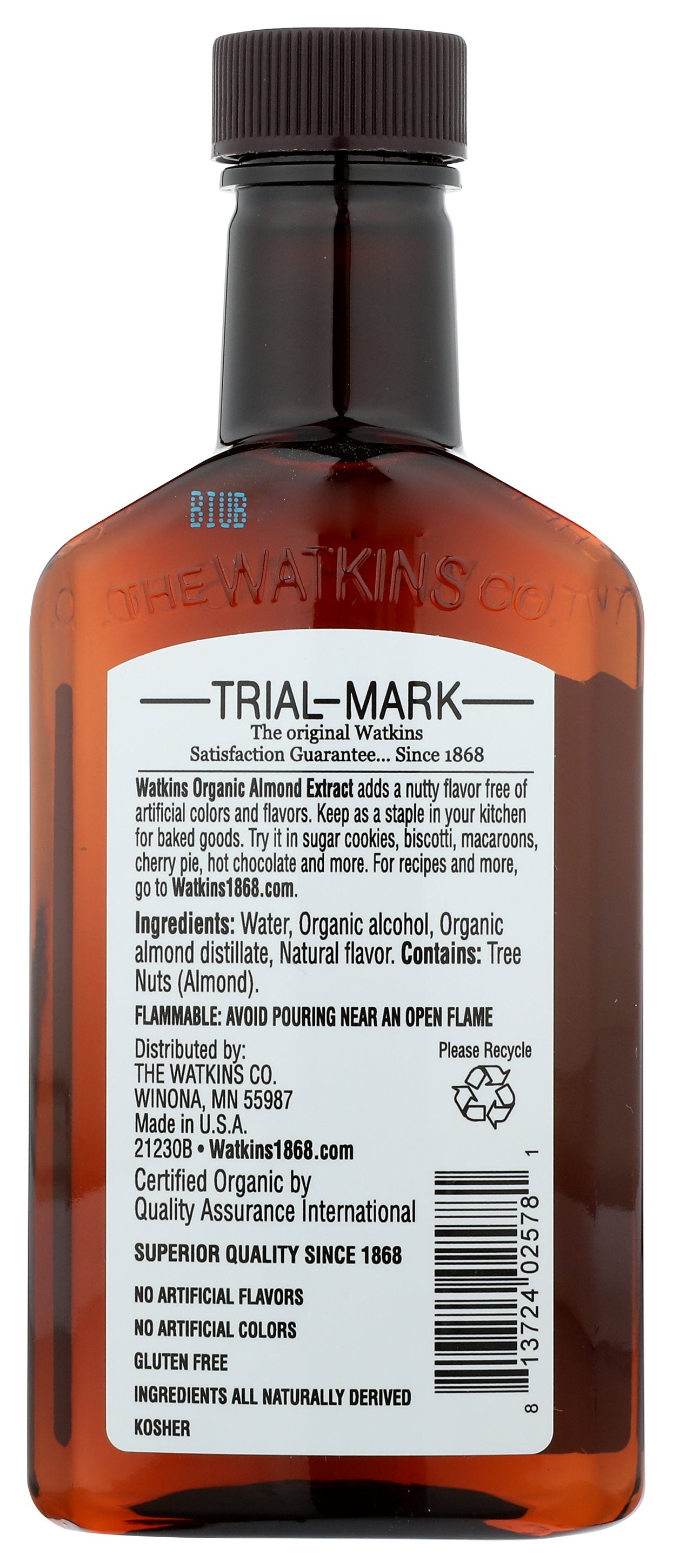 WATKINS EXTRACT ALMOND ORG - Case of 3