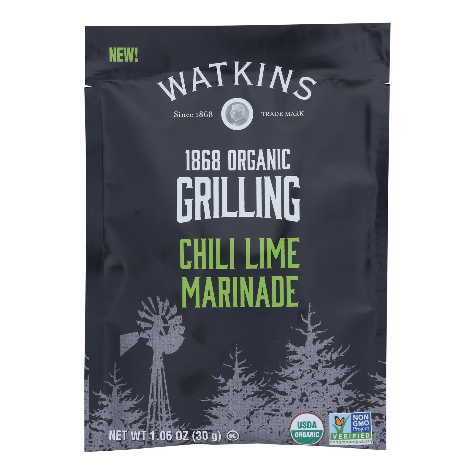 Watkins - Marinade Chili Lime - Case of 12-1.06 OZ