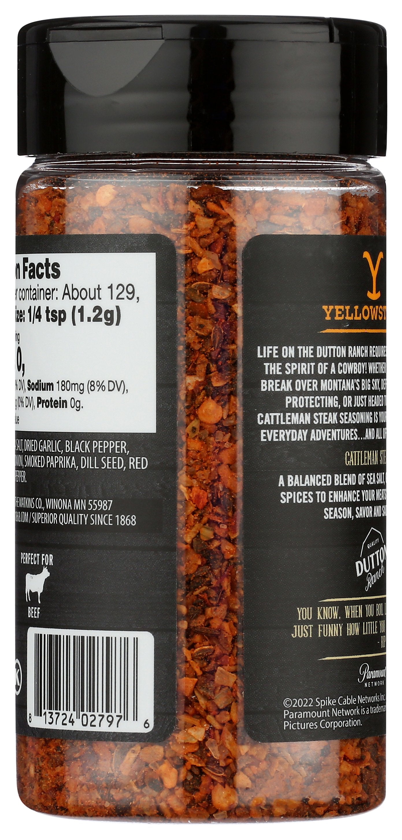YELLOWSTONE SEASONING CTLMAN STK RUB - Case of 6