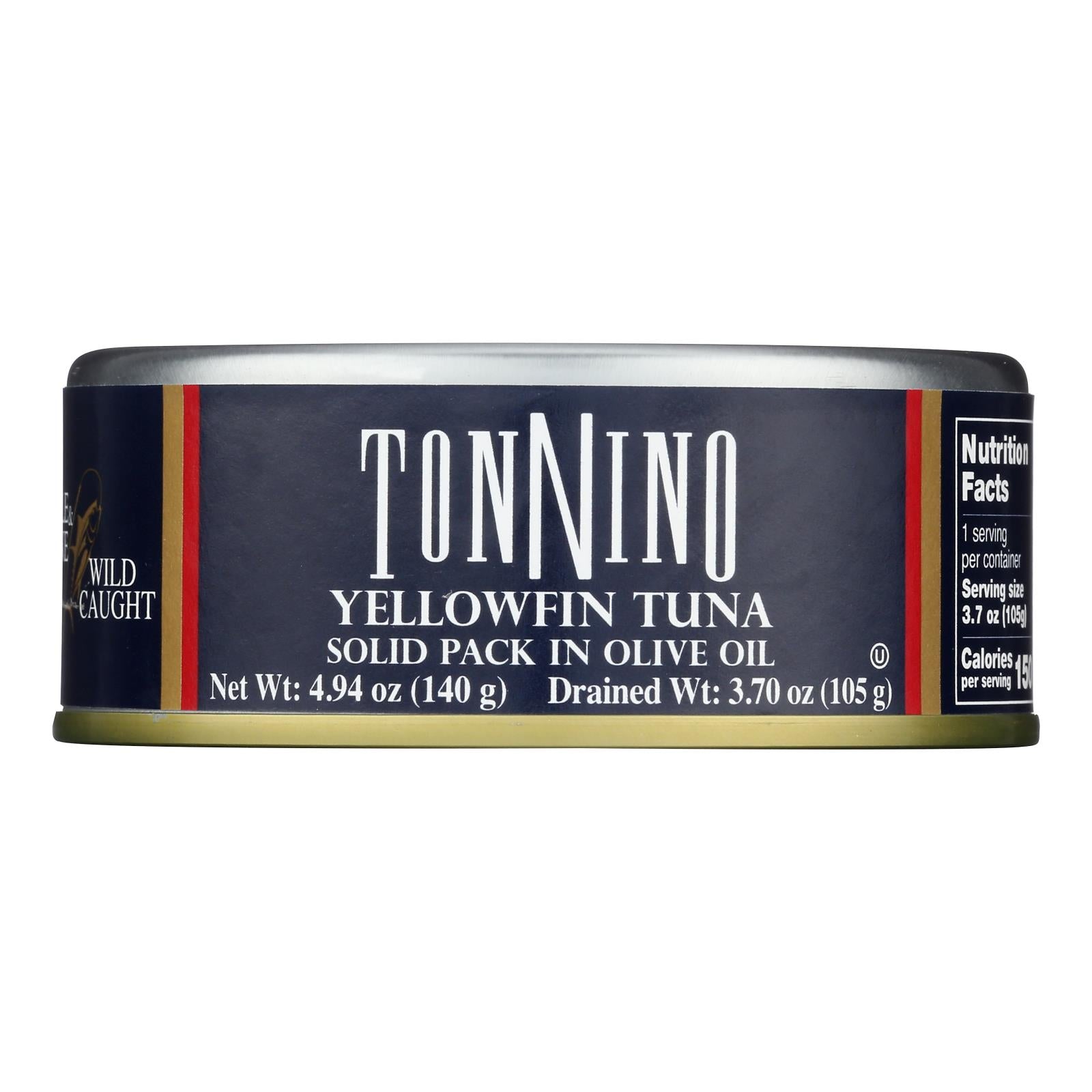 Tonnino Tuna - Light Tuna In Oil - Case of 12 - 4.94 OZ