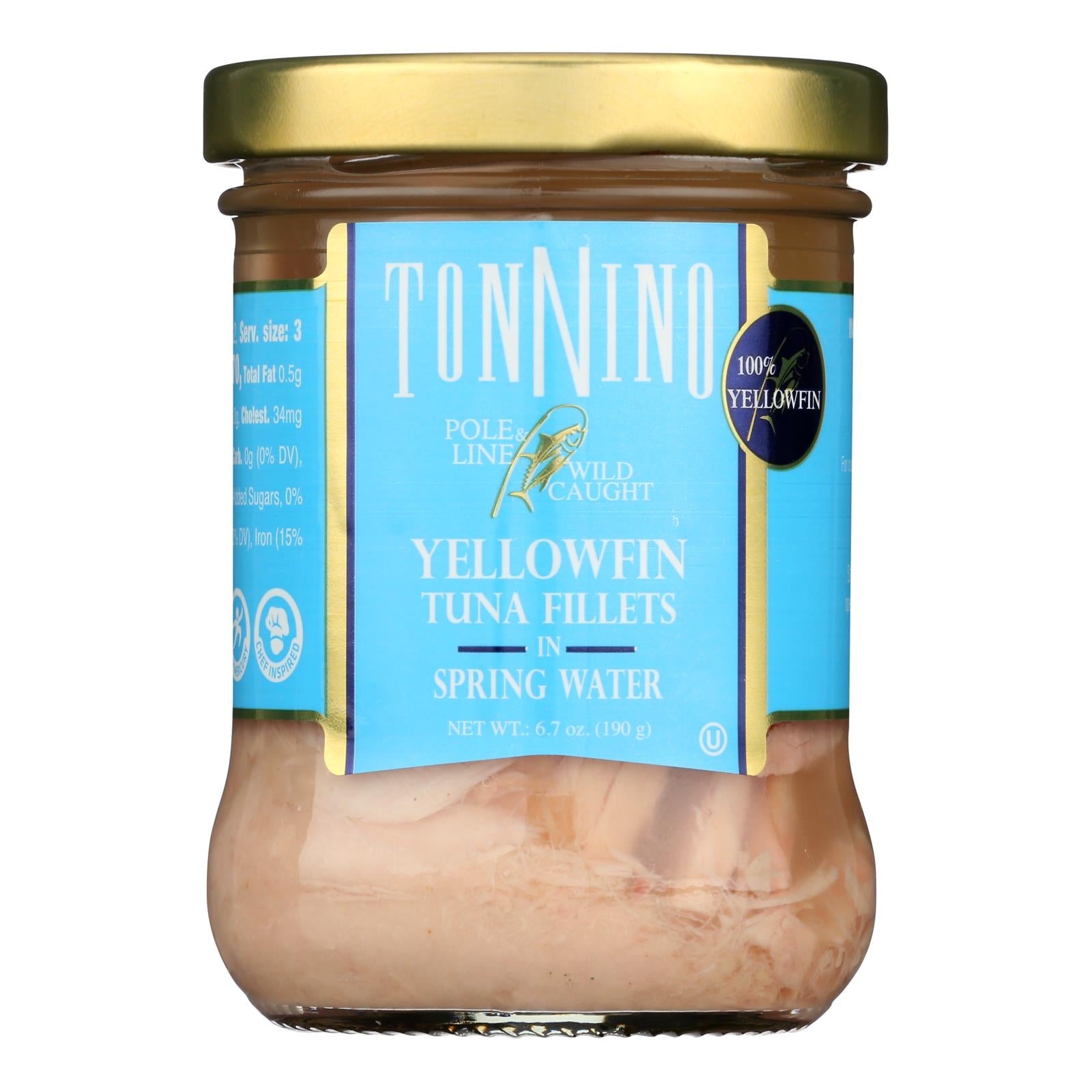 Tonnino Tuna - Tuna In Spring Water - Case of 6 - 6.7 OZ