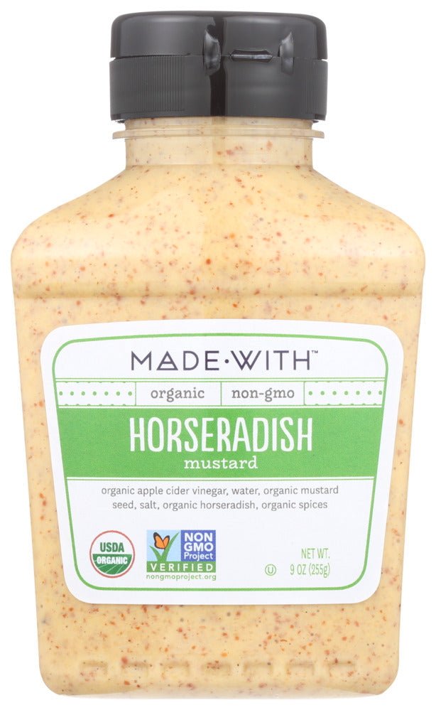 Made With Horseradish Mustard Organic - Case of 6 - 9 oz