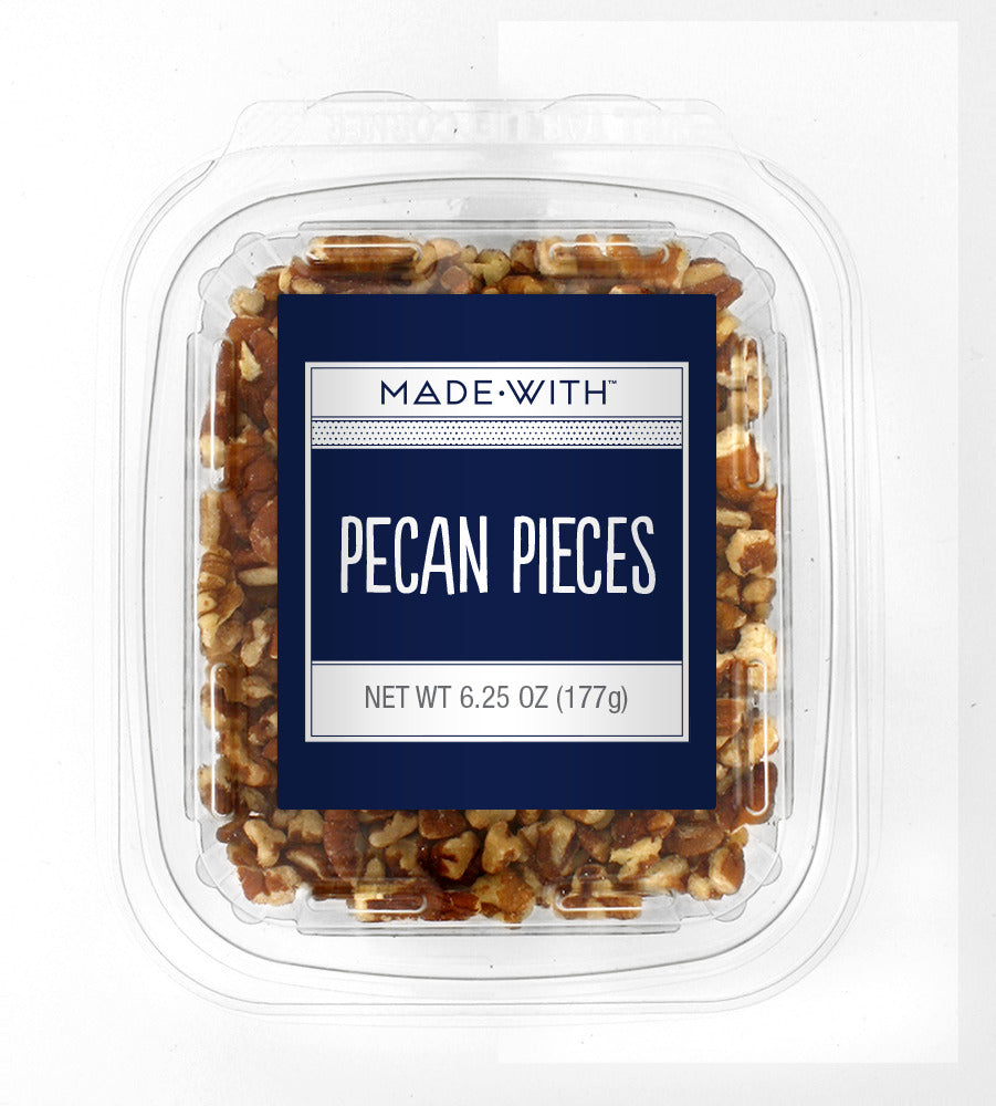 Made With Nut Pecan Pieces Tub - Pack of 12 - 6.25 OZ