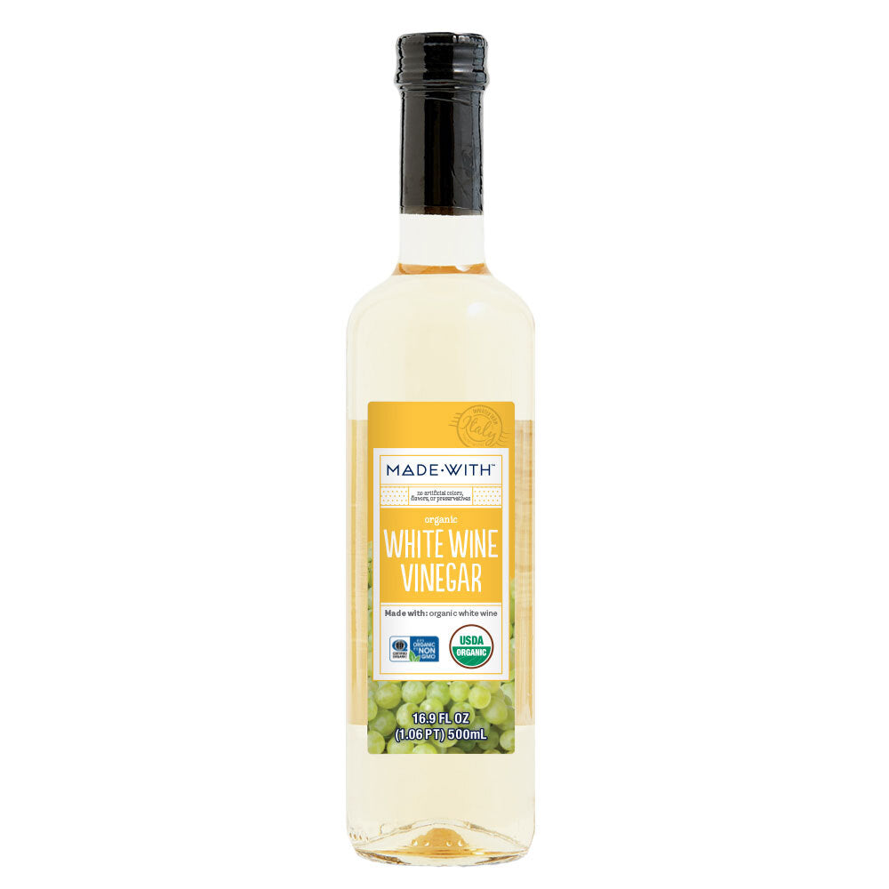 Made with Vinegar White Wine Organic -  Case of 12 - 16.9 OZ