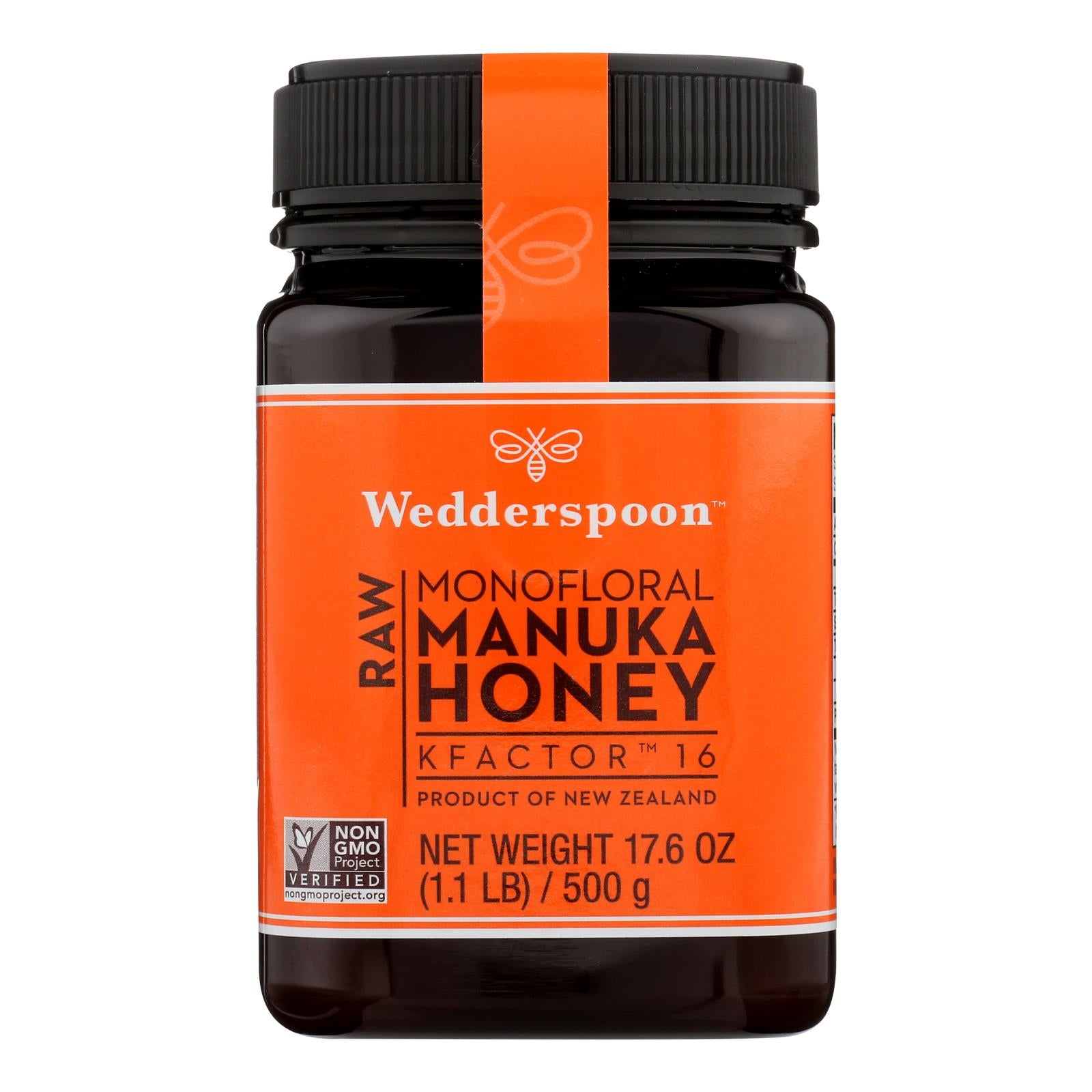 Wedderspoon Manuka Honey, Kfactor 16,  - Case Of 6 - 17.6 Oz