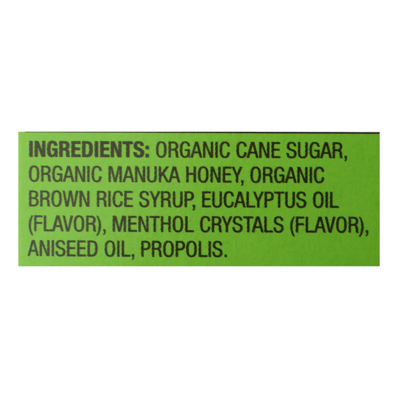 Wedderspoon Drops - Organic - Manuka Honey - Eucalyptus - 4 Oz