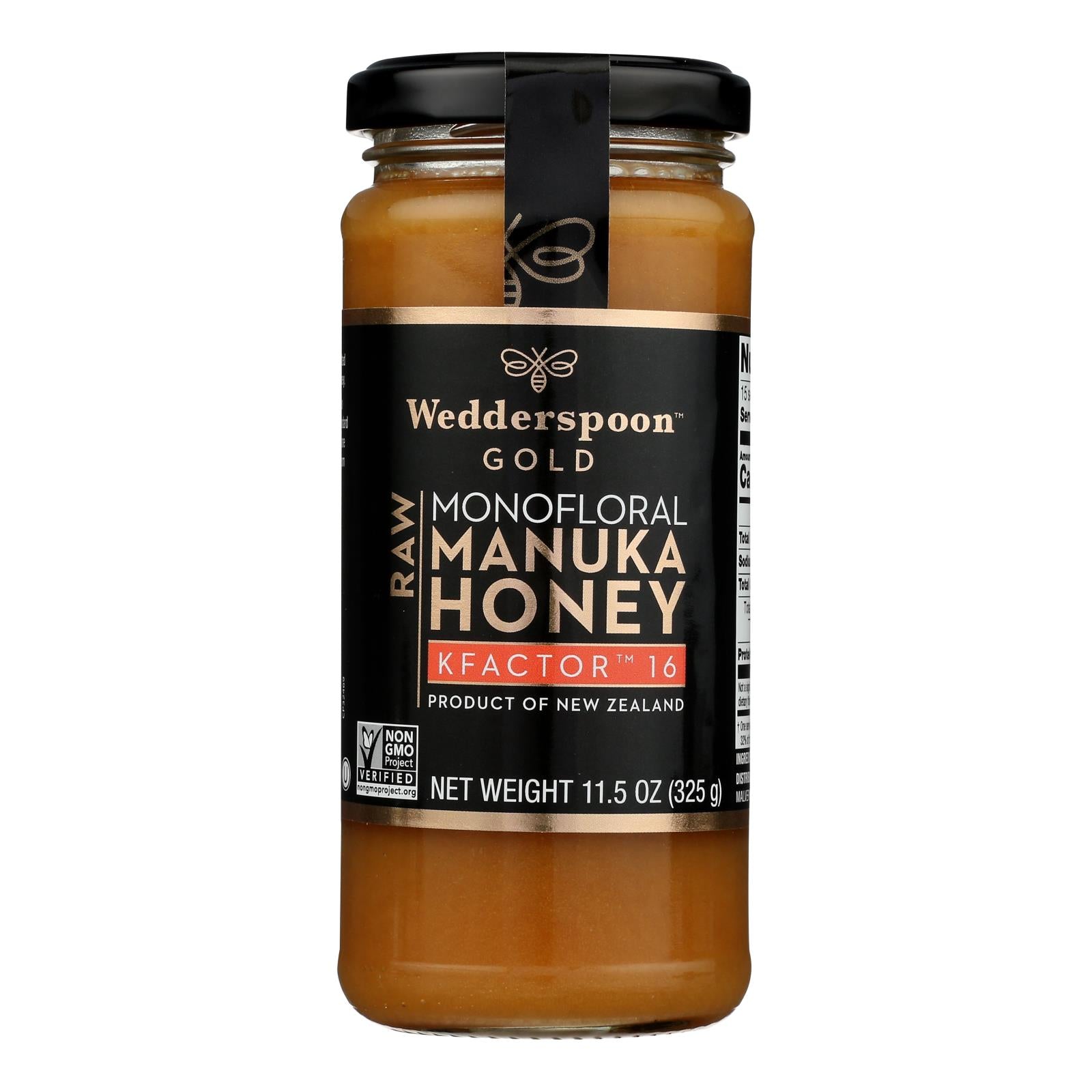 Wedderspoon Manuka Honey, Kfactor 16,  - Case Of 6 - 11.5 Oz