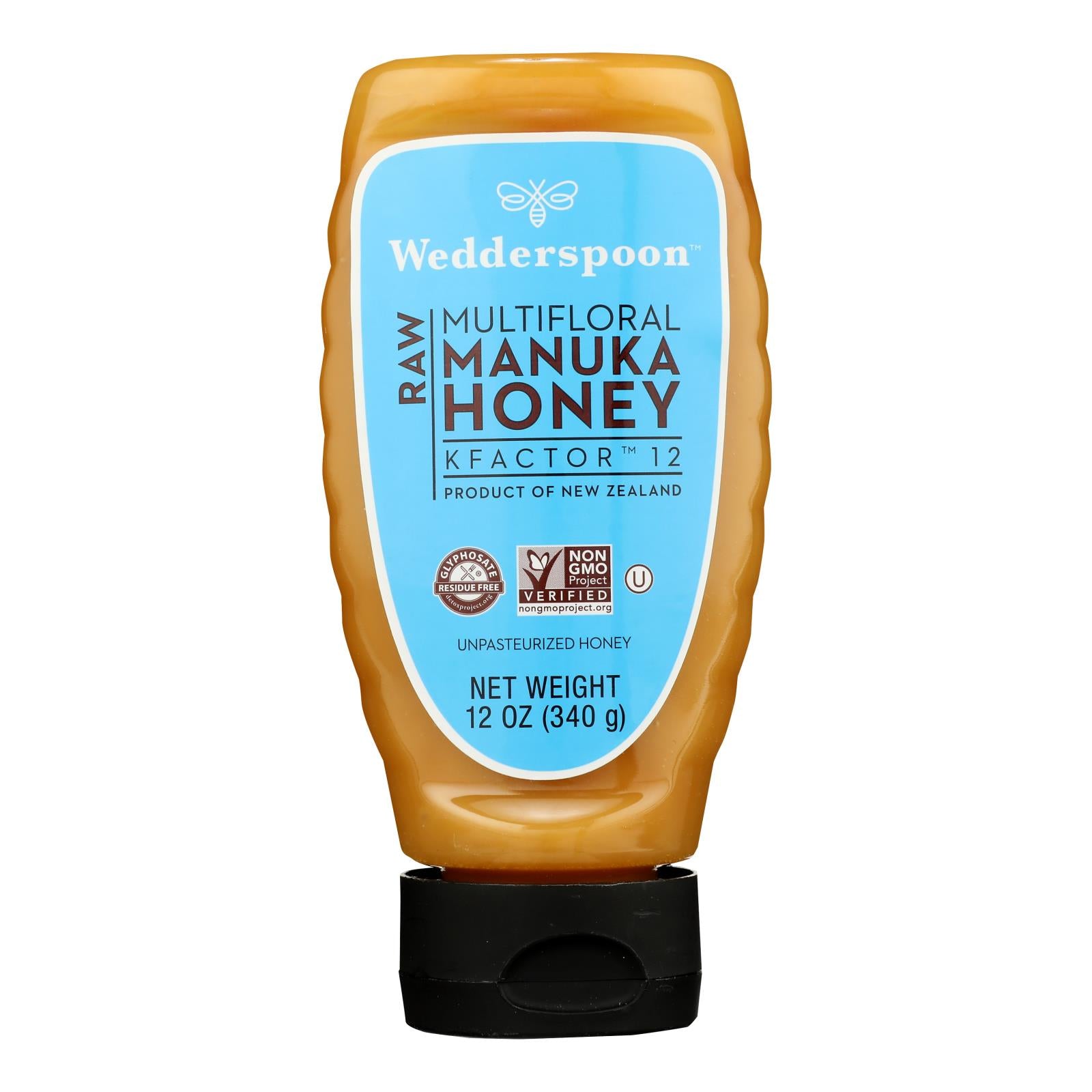 Wedderspoon - Honey Manuka Kfactor - Case of 6 - 12 OZ