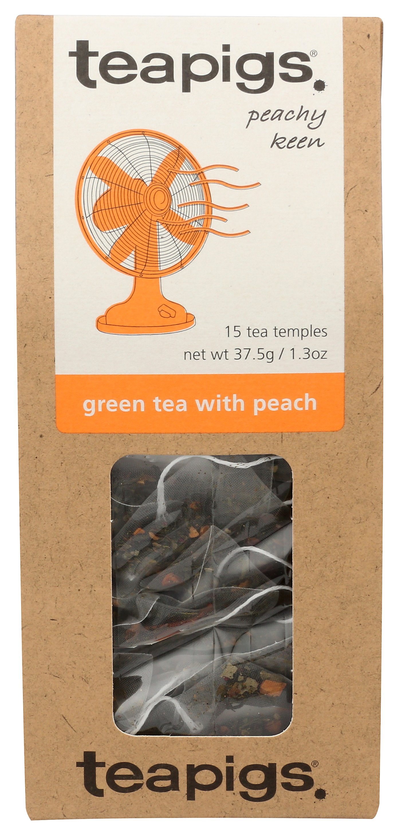 TEAPIGS TEA GREEN W PEACH - Case of 6