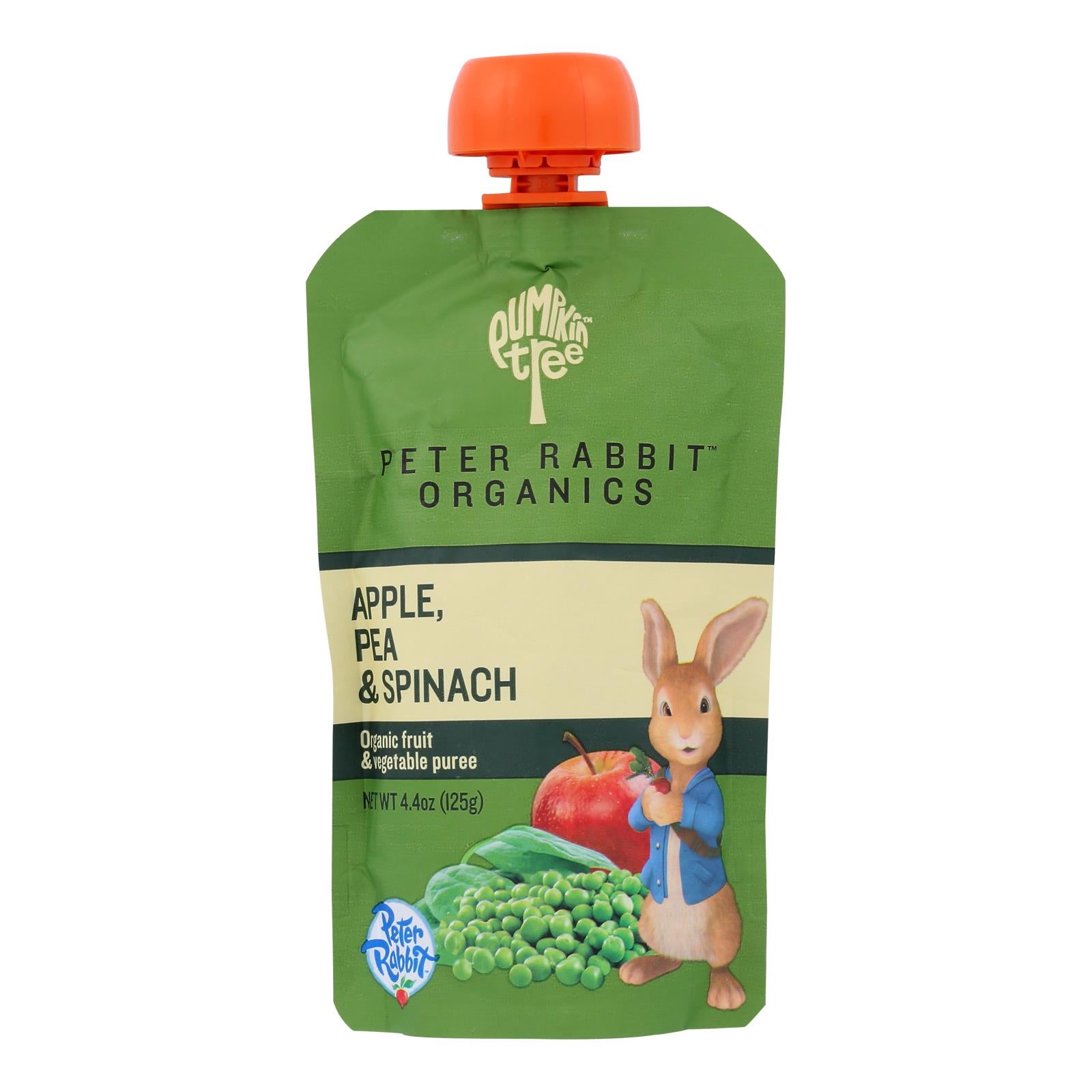 Peter Rabbit Organics Veggie Snacks - Pea Spinach And Apple - Case Of