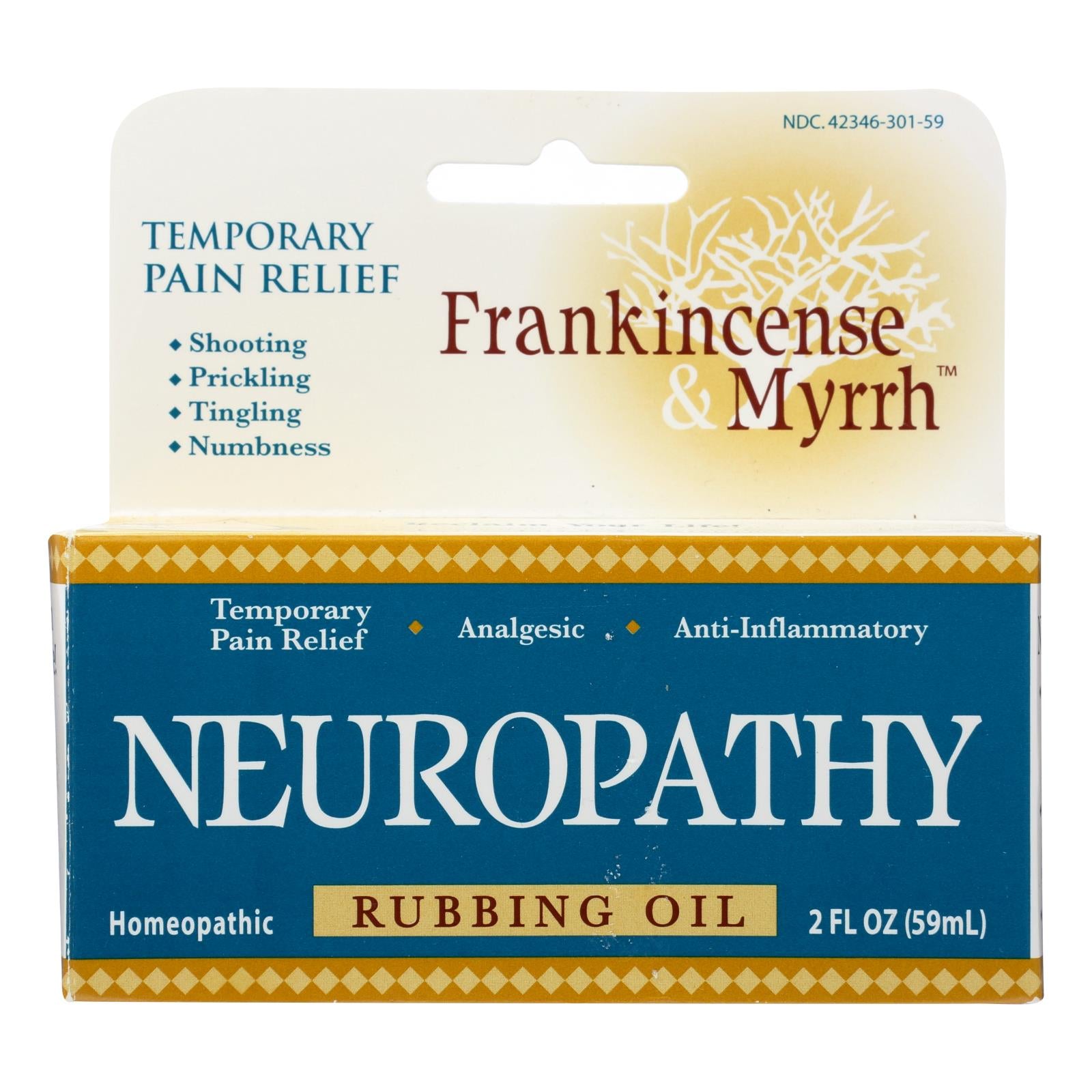 Frankincense And Myrrh Neuropathy Rubbing Oil - 2 Fl Oz