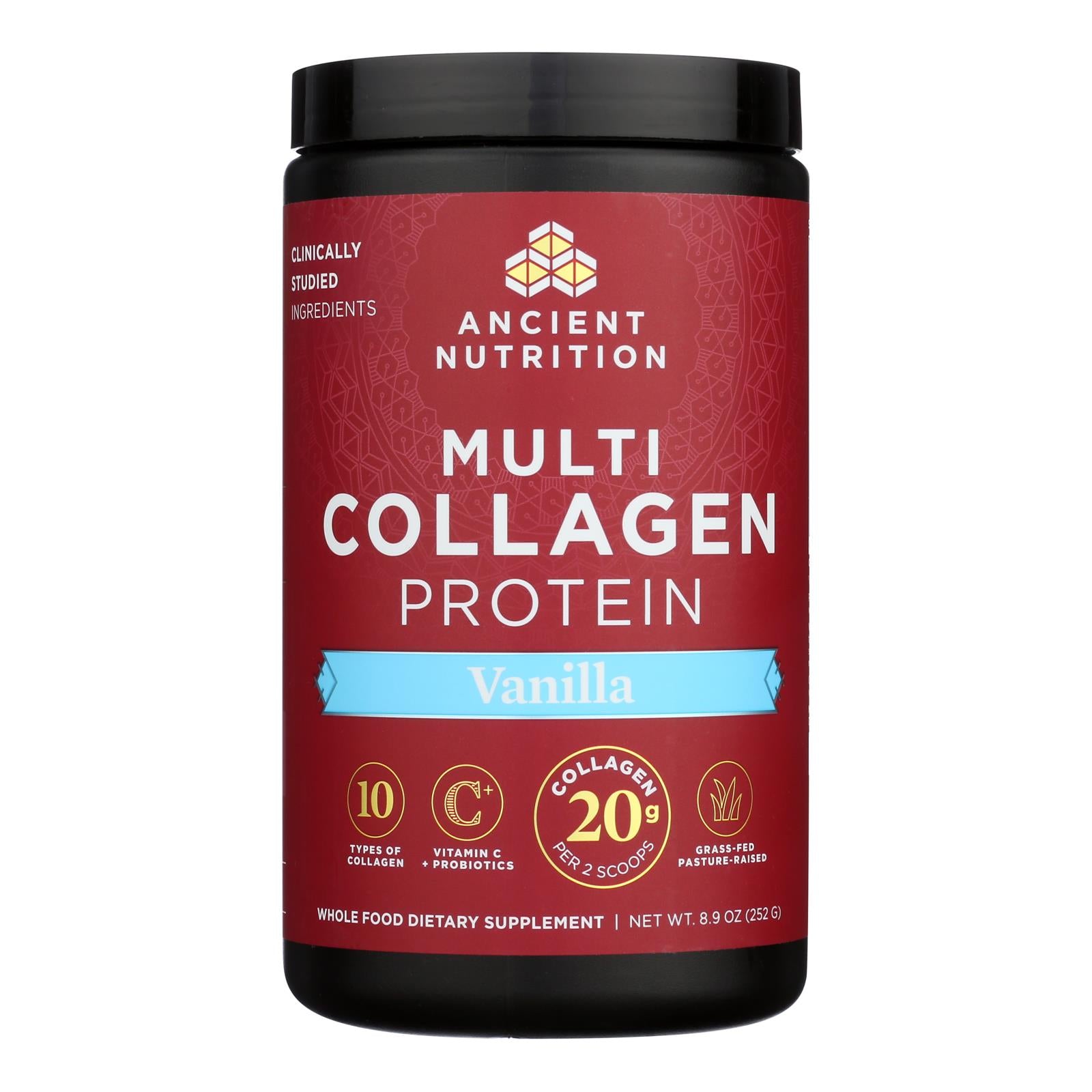 Ancient Nutrition - Mlti Collagen Protein Vanlla - 1 Each 1-8.9 OZ